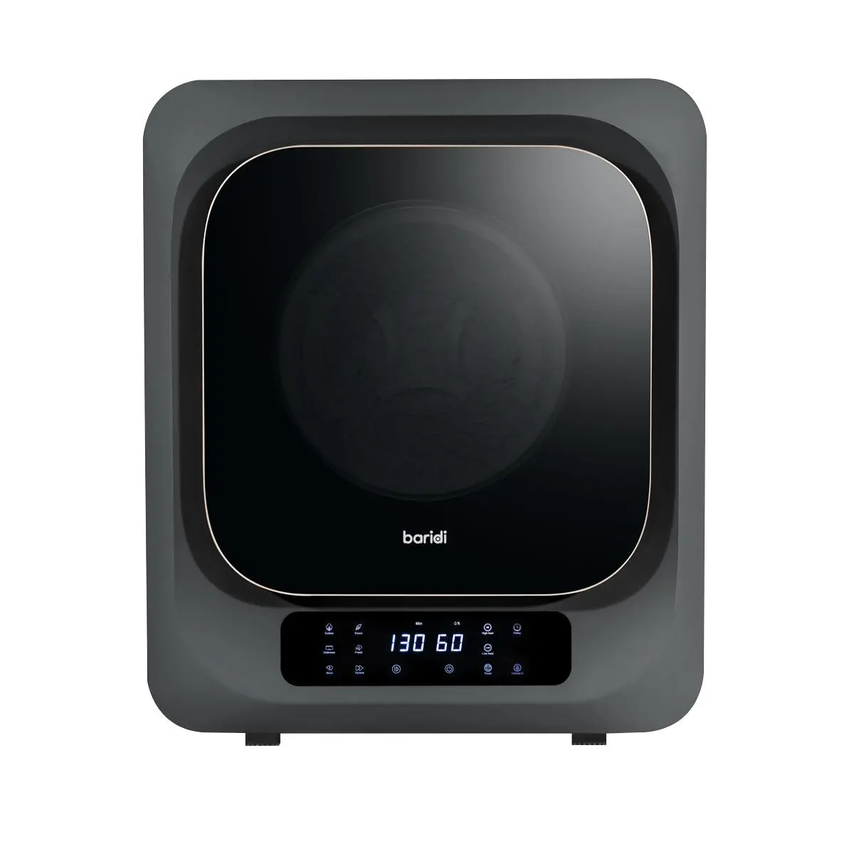 Baridi Small Tumble Dryer, Portable, 2.5kg, Vented, Perfect for Counter Top or Wall Mounted Use with Digital Controls, Compact, Black Mini Spin Dryer - DH229 - Image 8