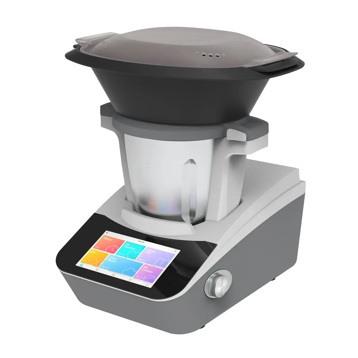 Baridi Smart Kitchen Robot Thermo-Cooker, 18 Preset Functions, 7” TFT Touchscreen