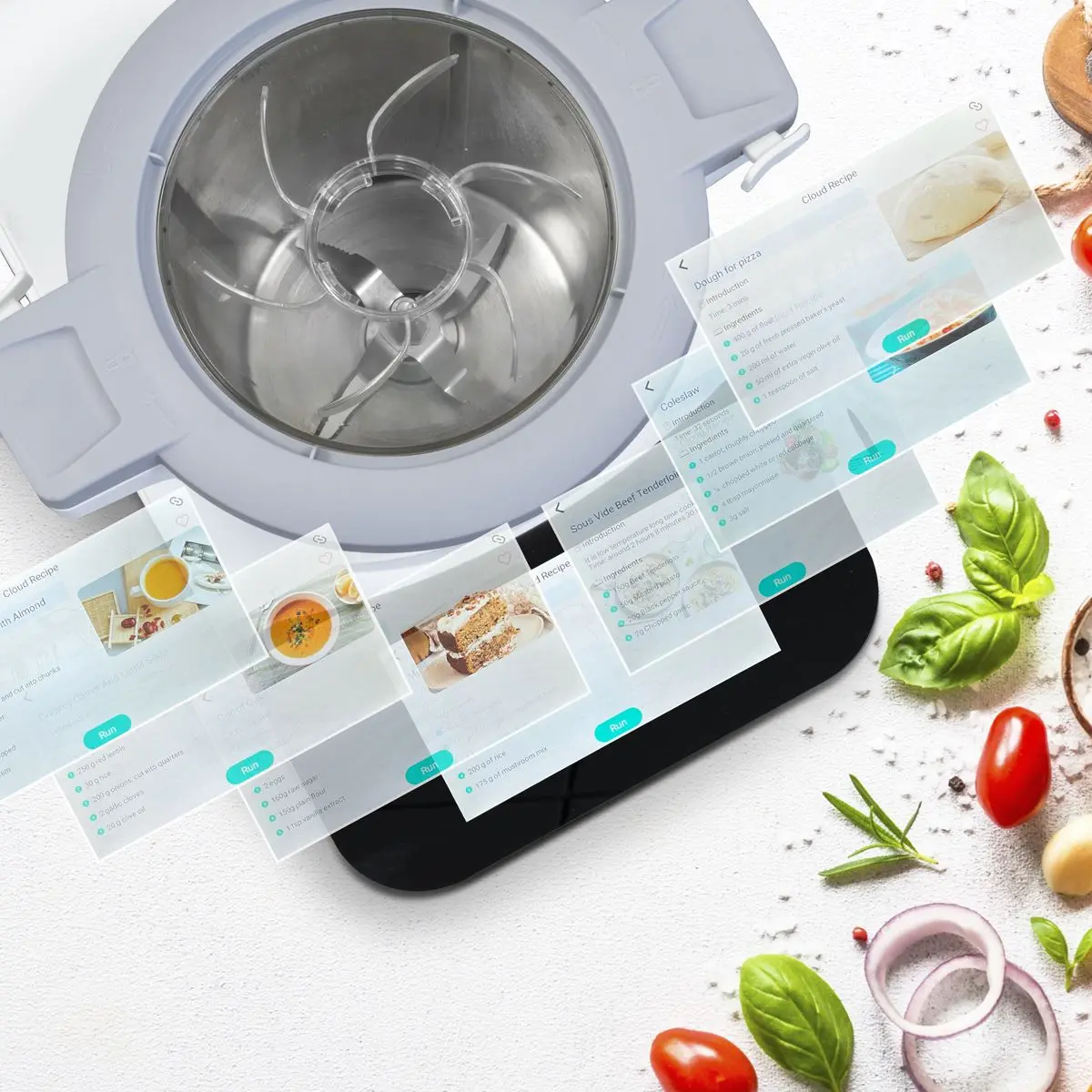 Baridi Smart Kitchen Robot Thermo-Cooker, 18 Preset Functions, 7” TFT Touchscreen - Image 6