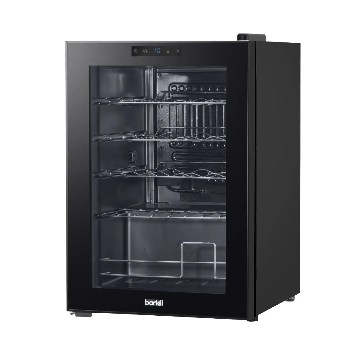 Baridi Wine Cooler/Fridge, Digital Touchscreen Controls, LED Light, 20 Bottle - Black - Image 7