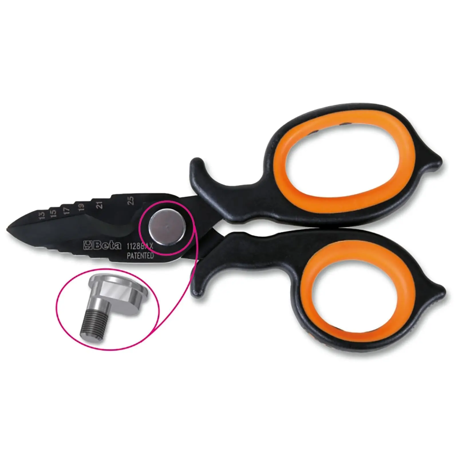 Beta Double Acting Electricians Scissors DLC Diamond Like Carbon Stainless Steel 150mm 1128BAX - Image 4