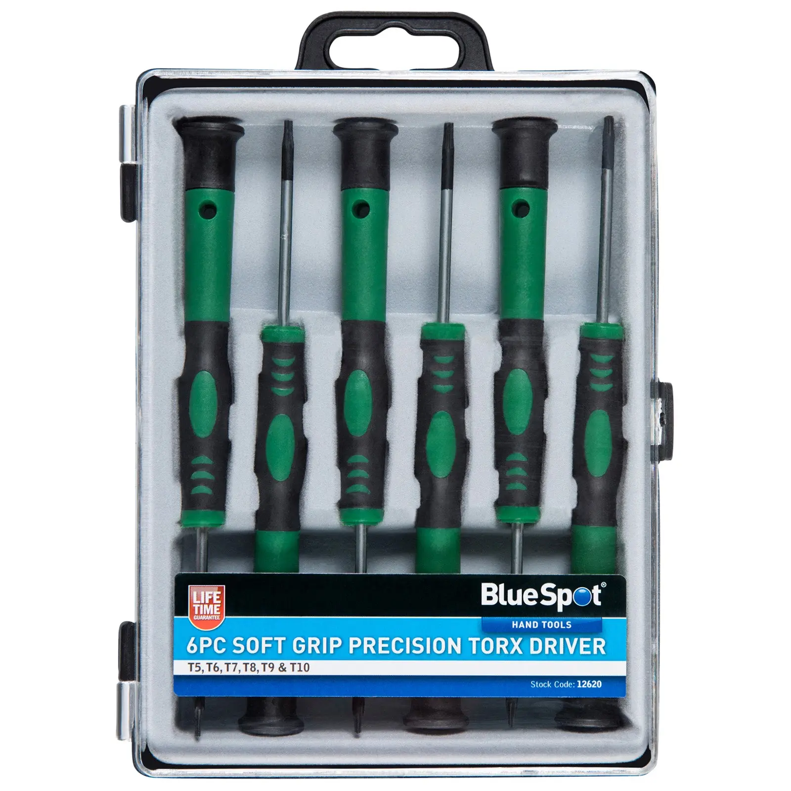 BlueSpot 6 Piece Soft Grip Precision Torx Screwdriver Set
