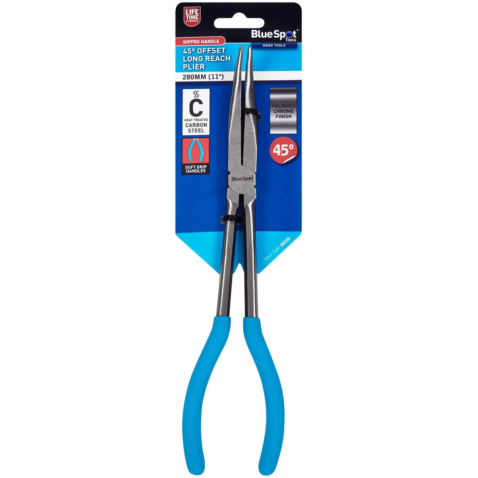 BlueSpot Bent Nose Long Reach Pliers 45 Degree 280mm - Image 2