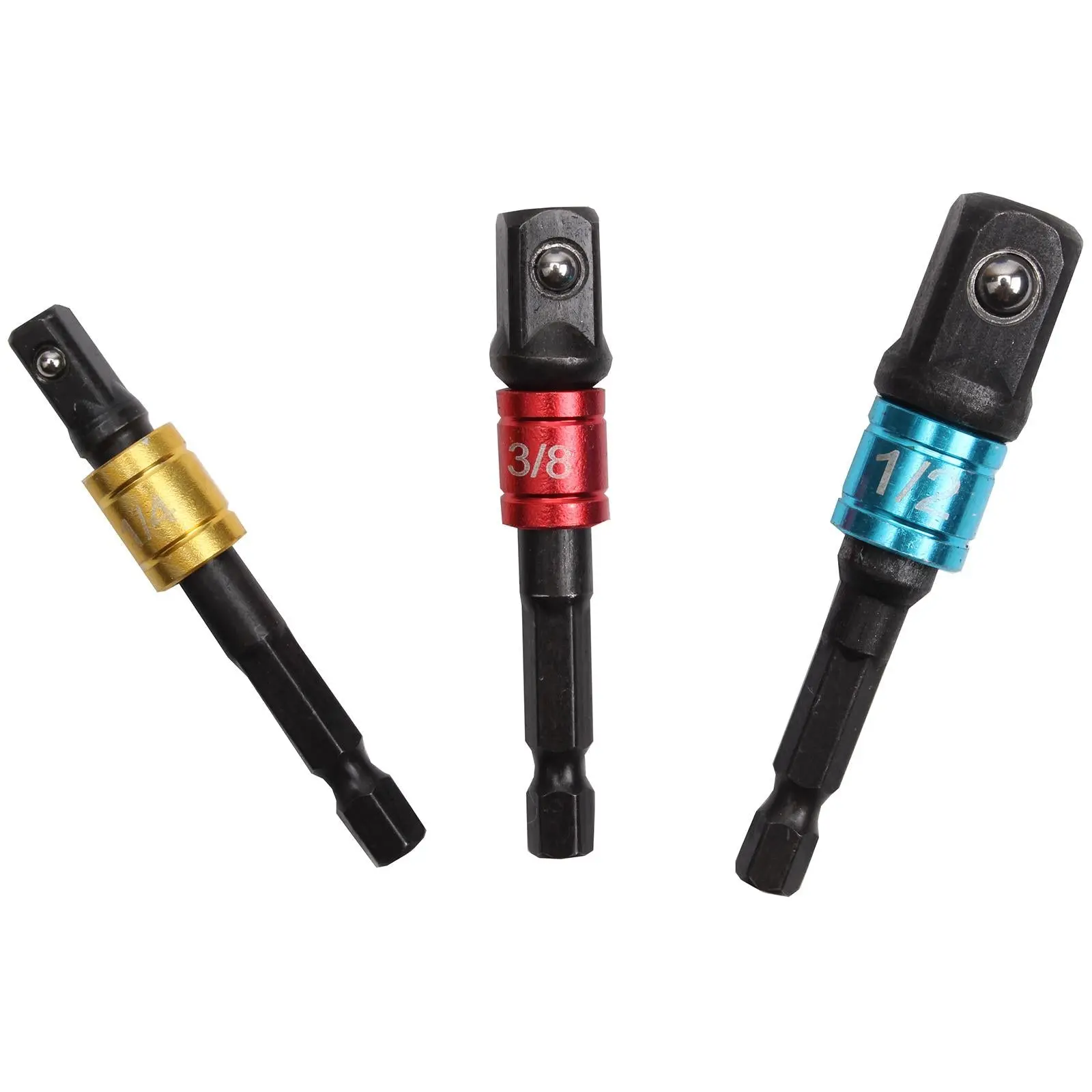 BlueSpot Colour Coded Impact Socket Adaptors (1/4"-3/8"-1/2") - Image 4