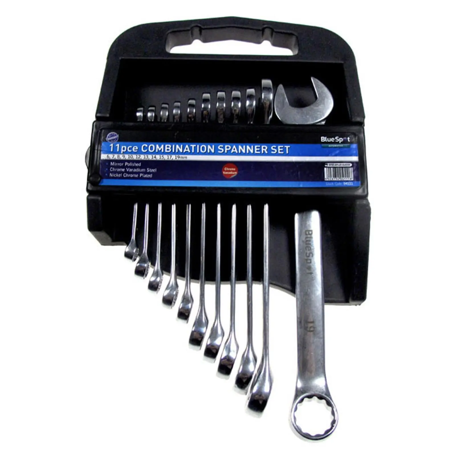 BlueSpot Combination Spanner Set Metric 6-19mm 11 Piece