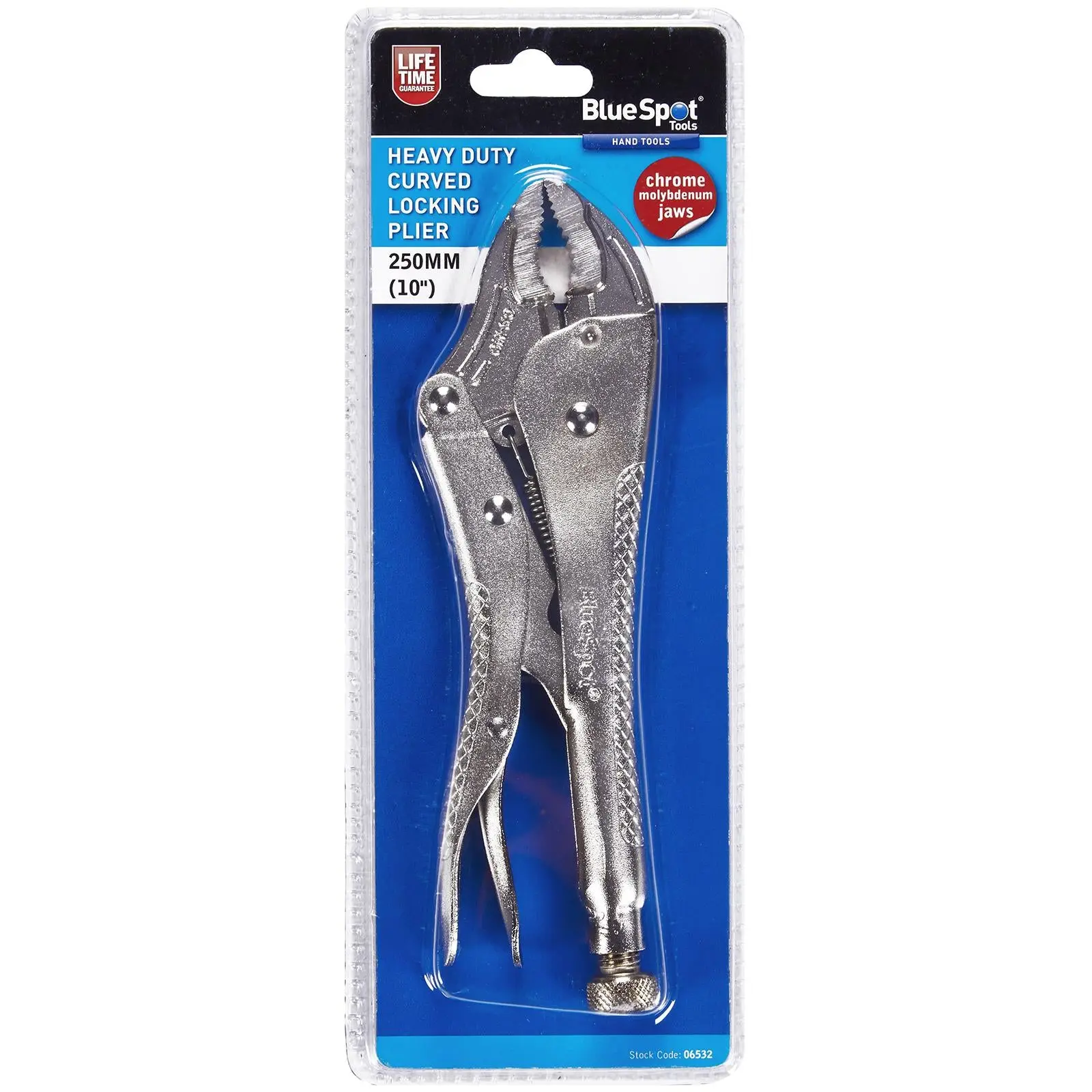 BlueSpot Curved Locking Plier Heavy Duty 250mm (10")