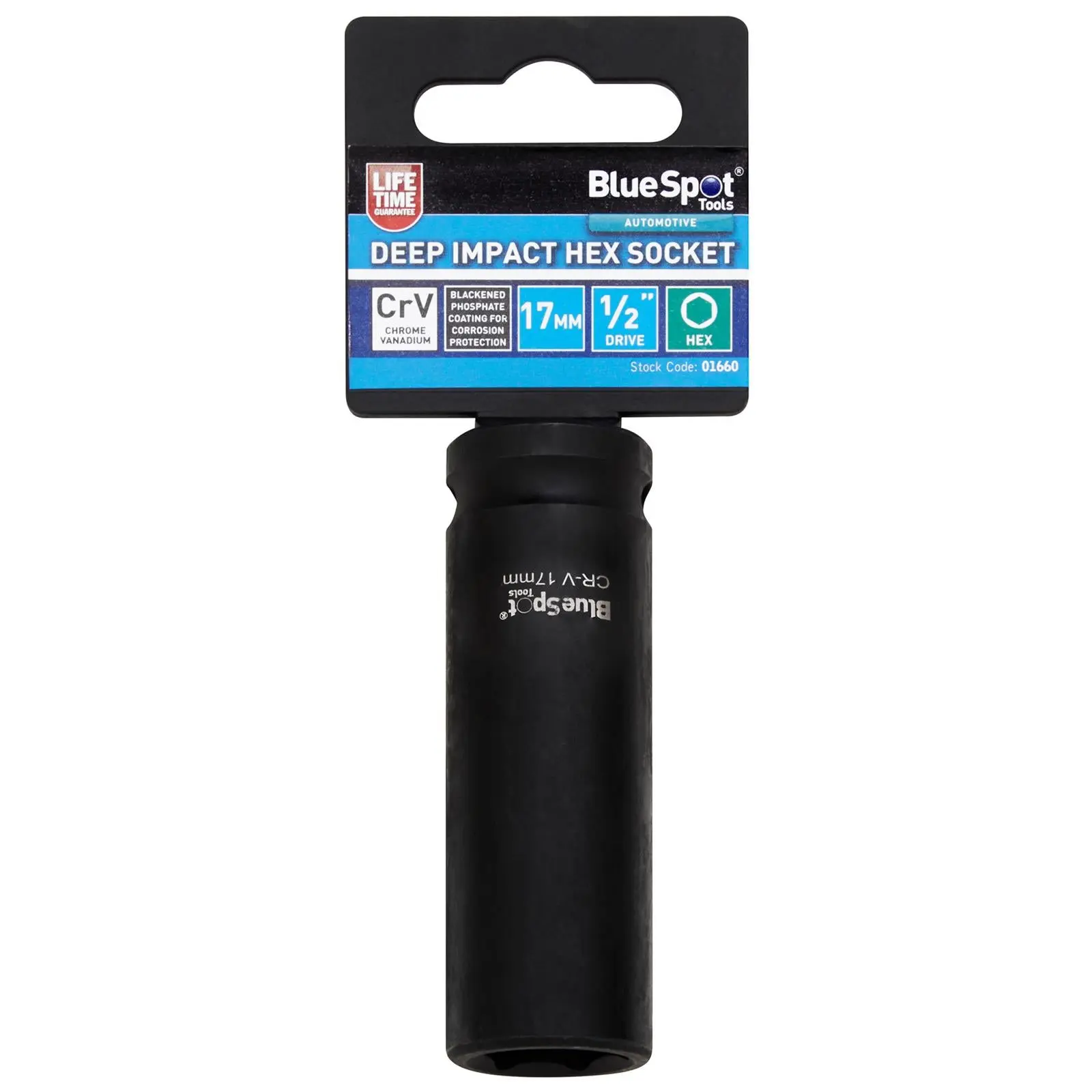 BlueSpot Deep Impact Socket 1/2" Drive 6 Point Hex Individual 8-41mm - Choose Size - Image 11