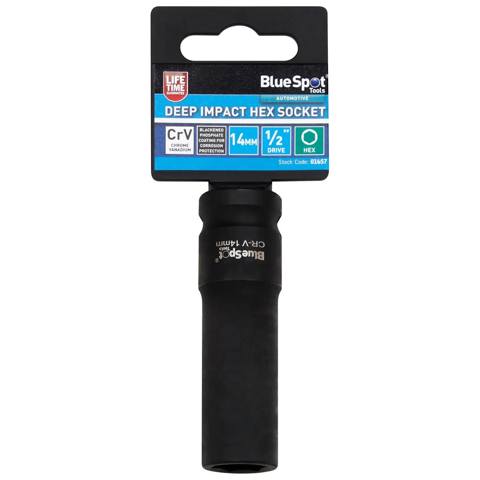 BlueSpot Deep Impact Socket 1/2" Drive 6 Point Hex Individual 8-41mm - Choose Size - Image 14