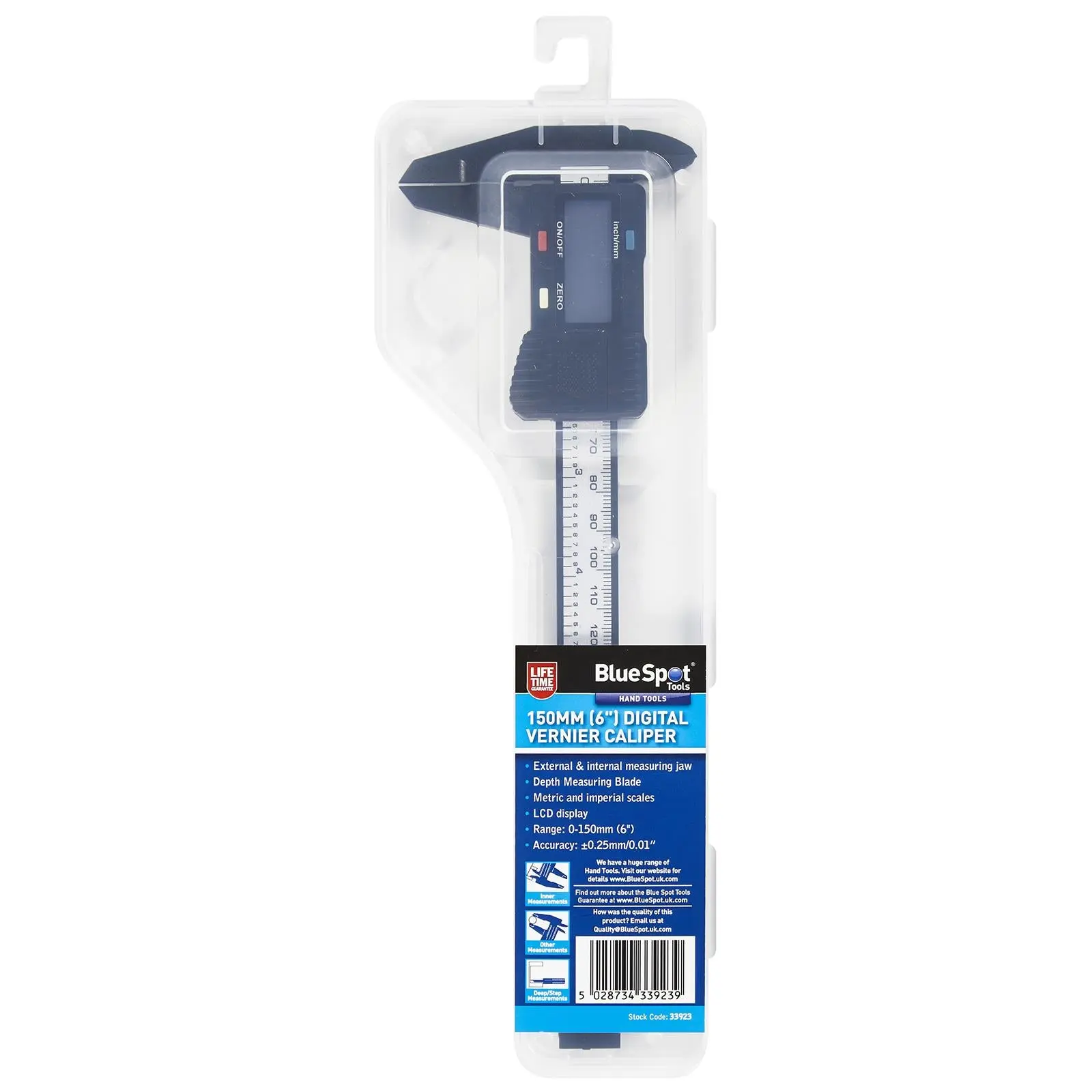 BlueSpot Digital Vernier Caliper 150mm (6") - Image 3
