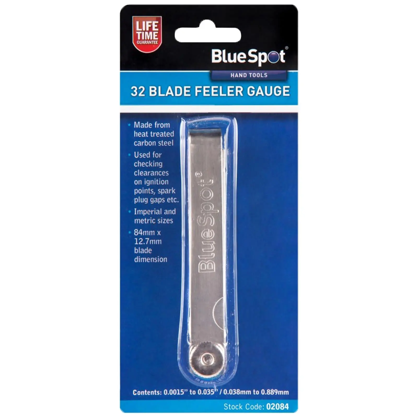 BlueSpot Feeler Gauge 32 Blade Metric and Imperial Sizes - Image 2