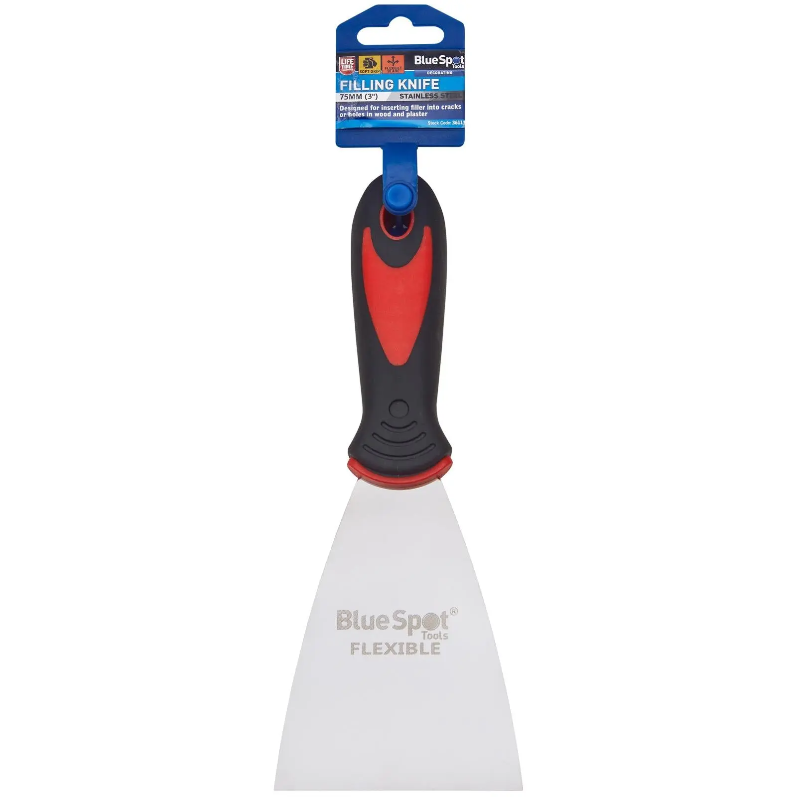 BlueSpot Filling Knife 75mm 3in Soft Grip Handle - Image 2