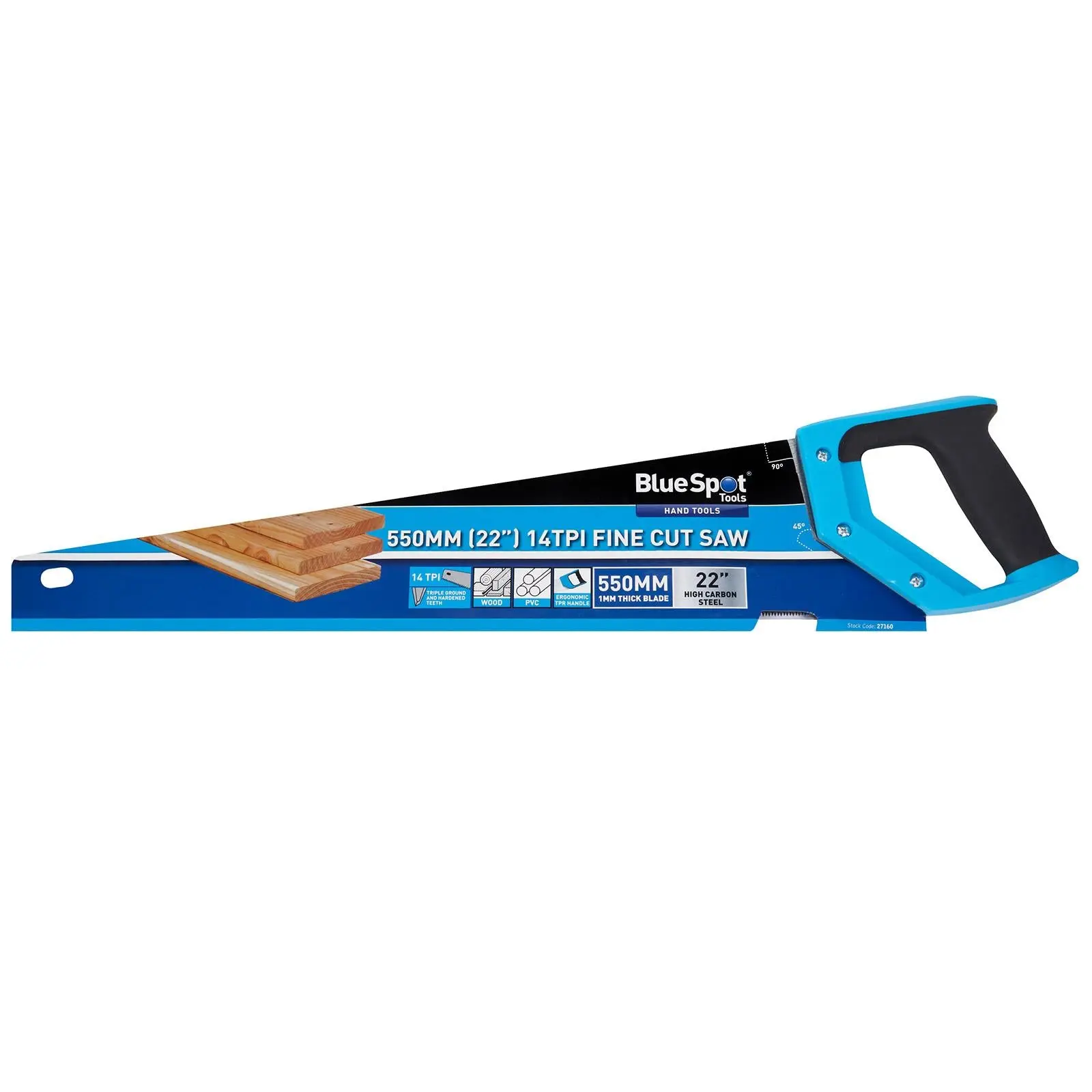 BlueSpot Fine Cut Saw 14TPI 22 - Image 2