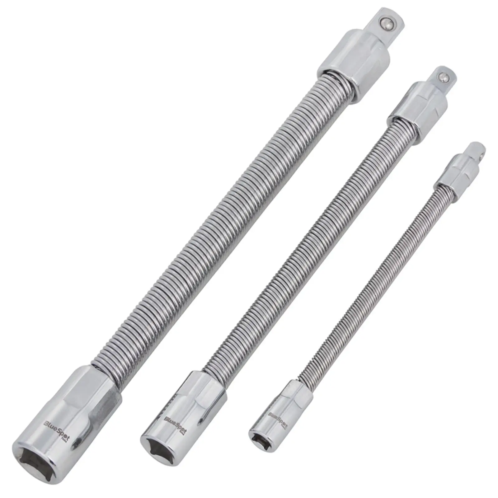 BlueSpot Flexible Extension Bar Set 1/4" 3/8" 1/2" 3 Piece - Image 2