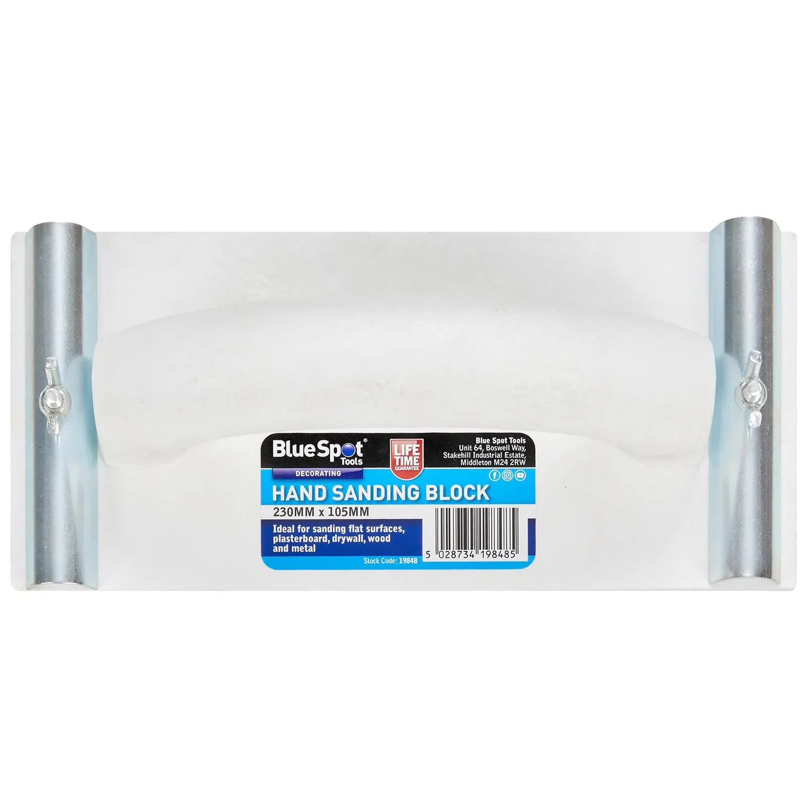 BlueSpot Hand Sanding Block for Sandpaper 105 x 230mm - Image 2