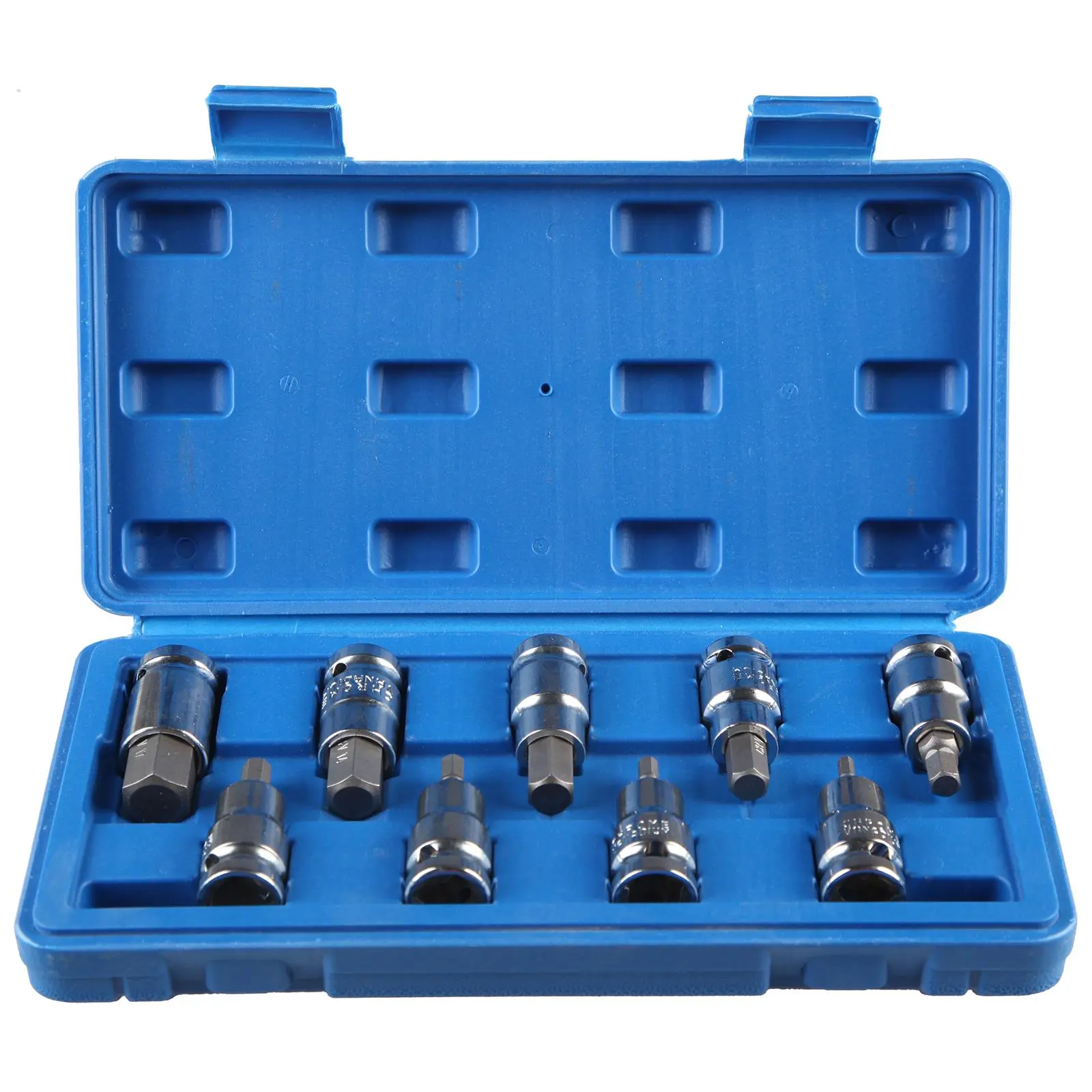 BlueSpot Hex Bit Socket Set 9 Piece 1/2" Drive 4-17mm S2 Steel - Image 4