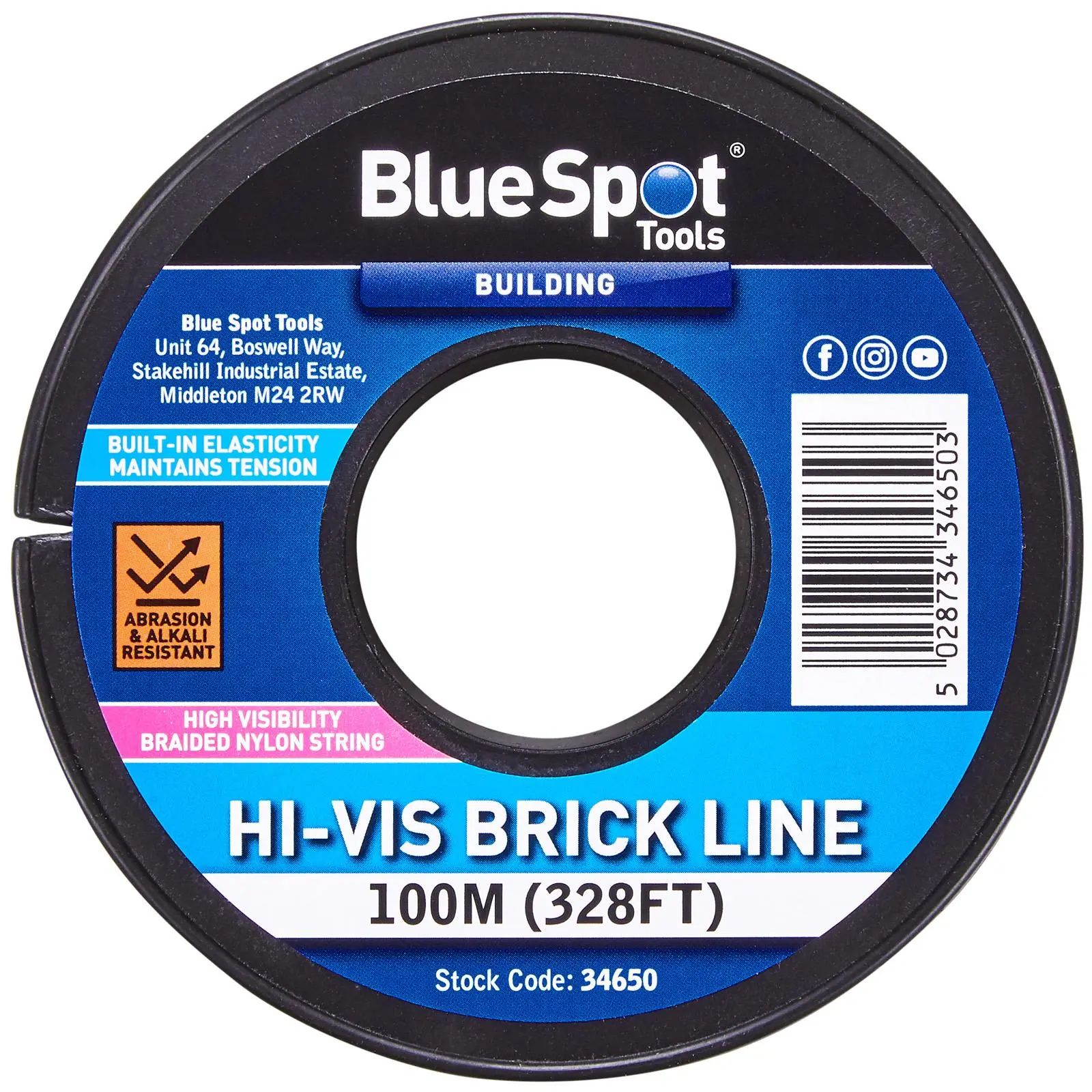 BlueSpot Hi-Vis Brick Line 100m - Image 2