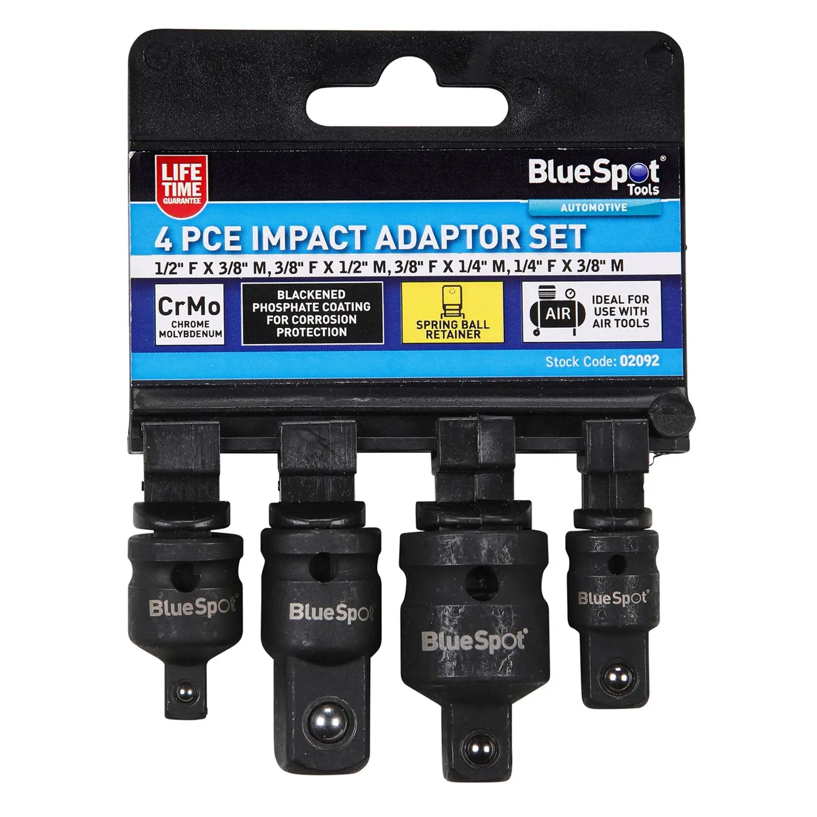 BlueSpot Impact Adaptor Set 4 Piece - Image 2