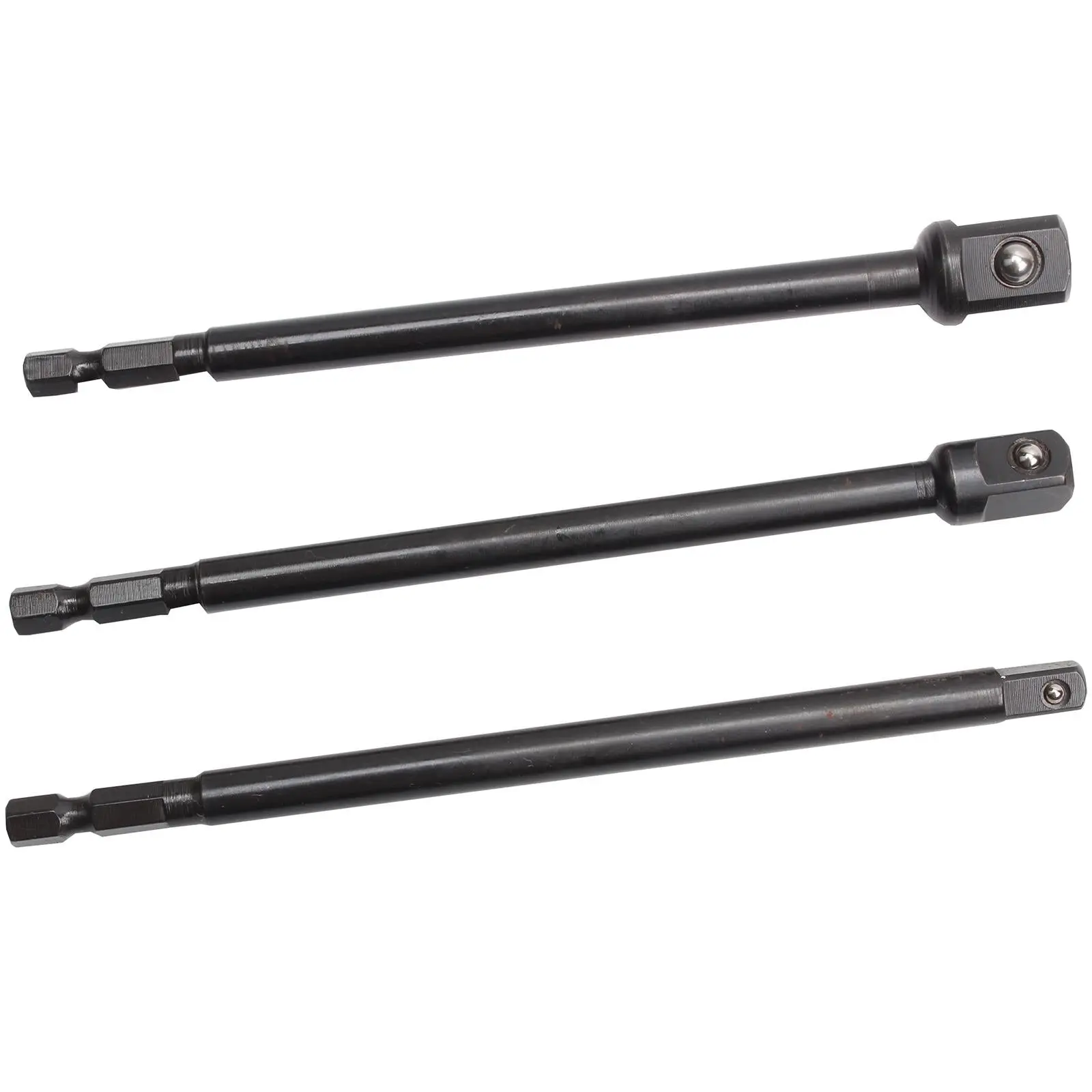 BlueSpot Impact Socket Adaptor Set 150mm 1/4" 3/8" 1/2" Drive 3 Piece - Image 4