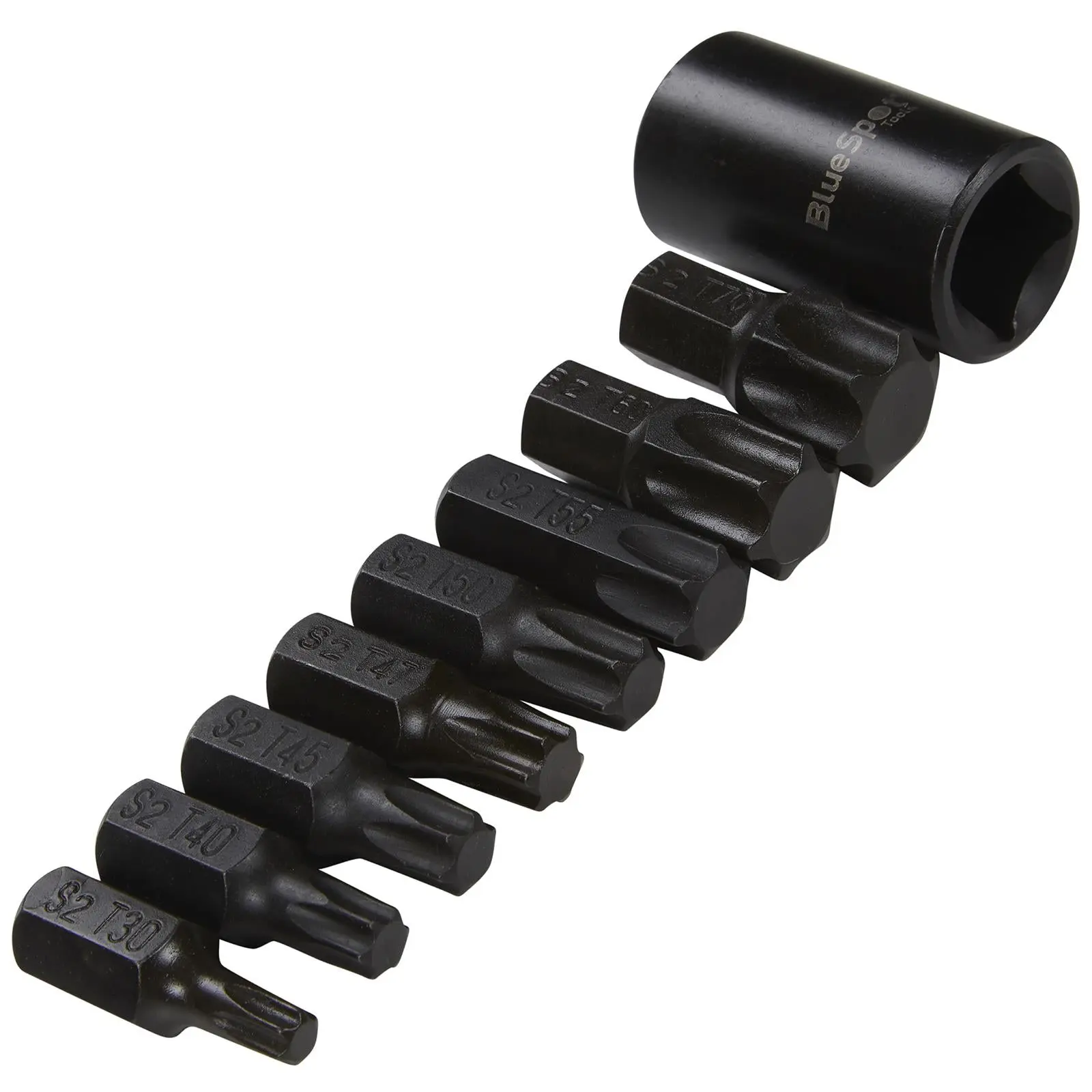 BlueSpot Impact Torx Bits Sockets 1/2" Drive T30-T70 9 Piece - Image 4