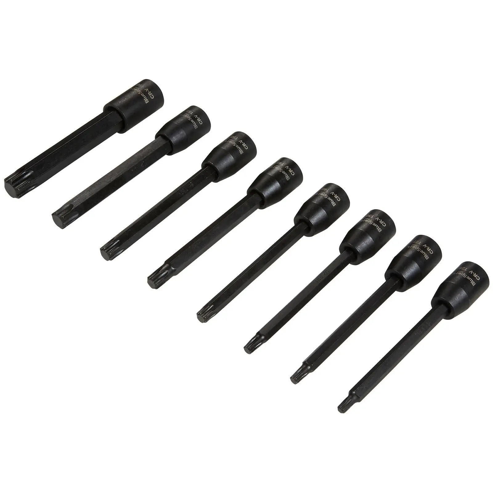 BlueSpot Impact Torx Socket Set Extra Long 110mm 3/8" Drive T25-T60 8 Piece - Image 3