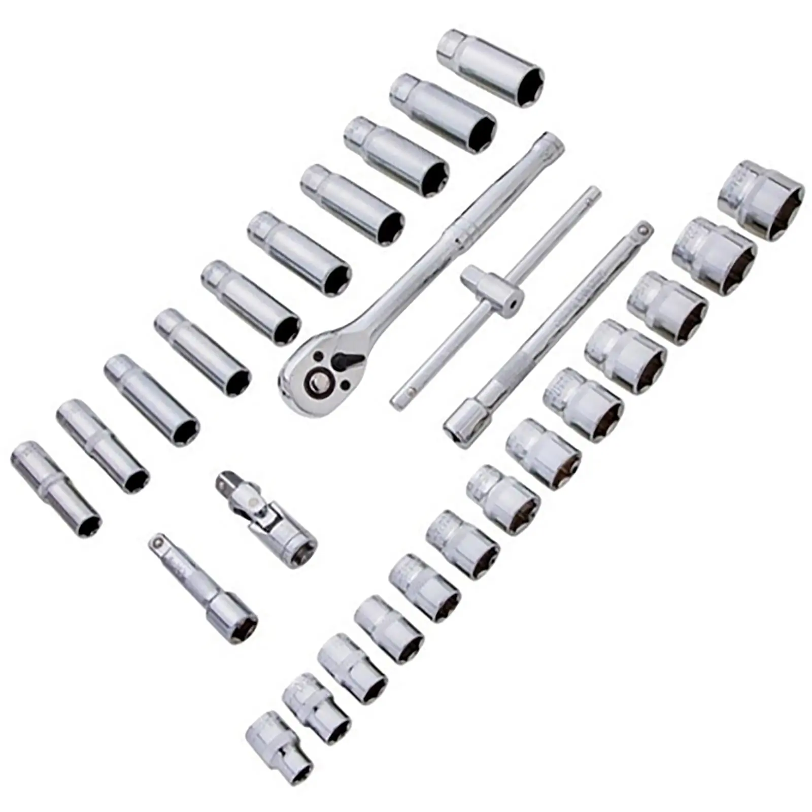 BlueSpot Metric Socket Set 3/8" Drive 28 Piece 8-24mm Metal Storage Case - Image 4
