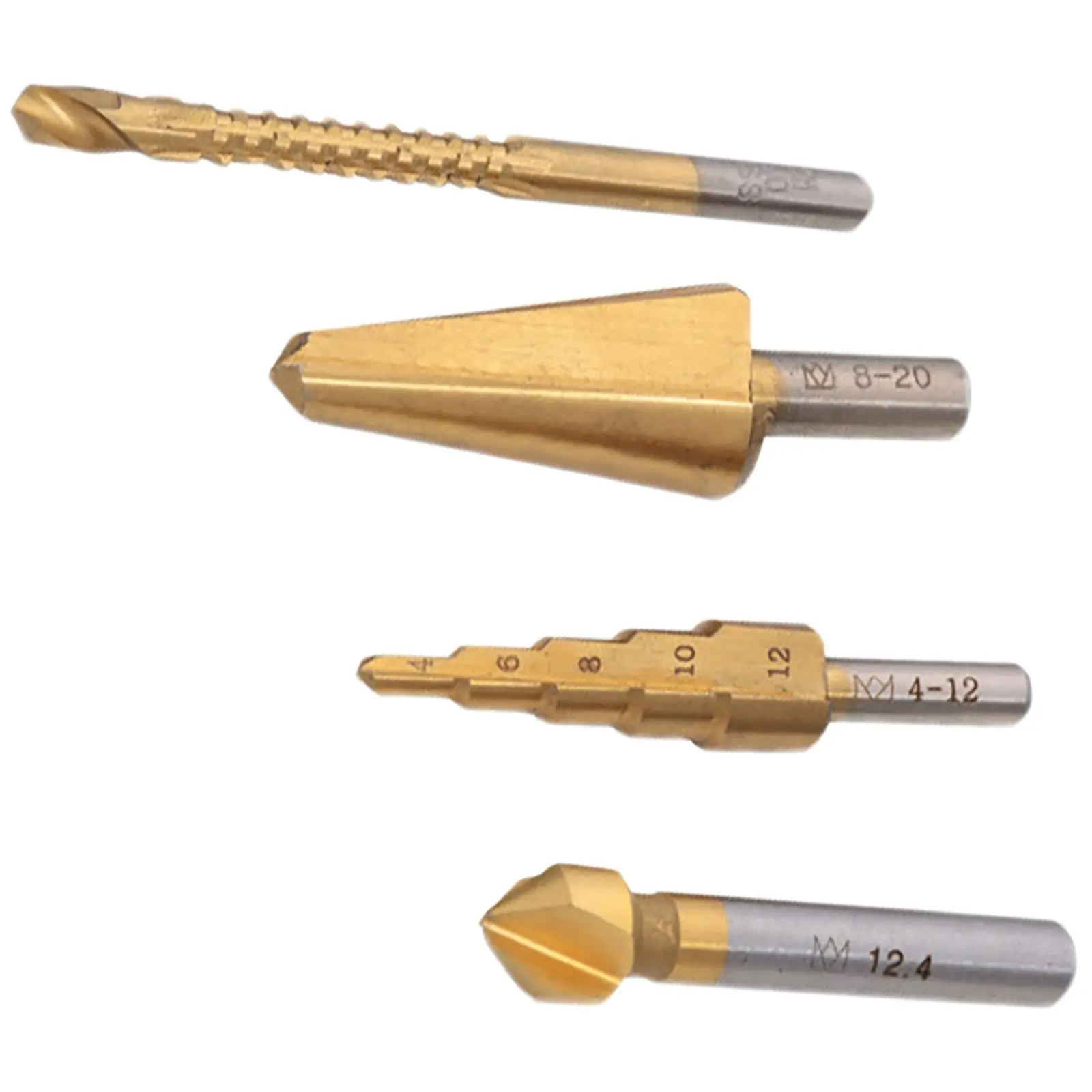 BlueSpot Multi Drill Set 4 Piece Countersink Step Taper Saw Bits - Image 3