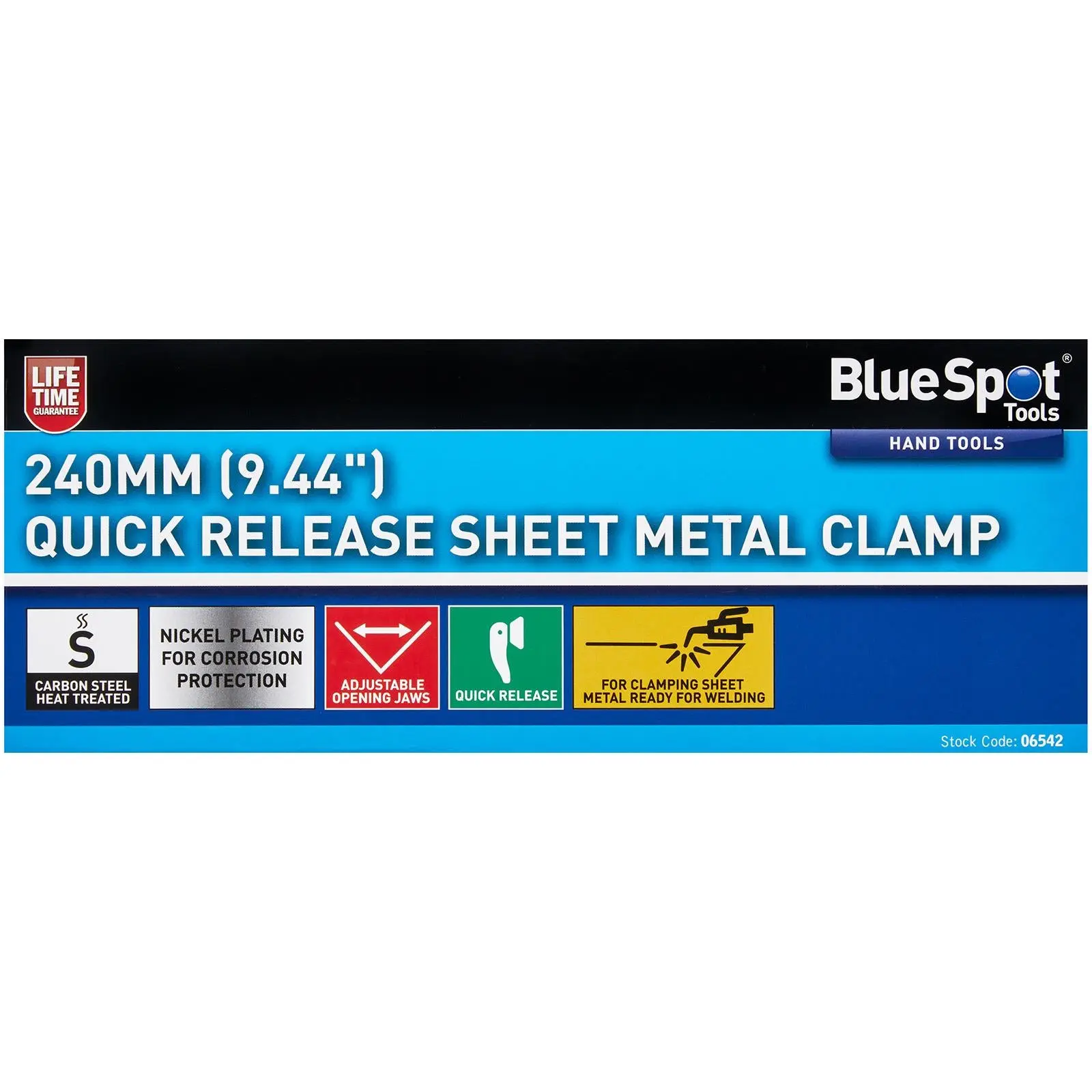 BlueSpot Quick Release Sheet Metal Clamp 280mm - Image 2