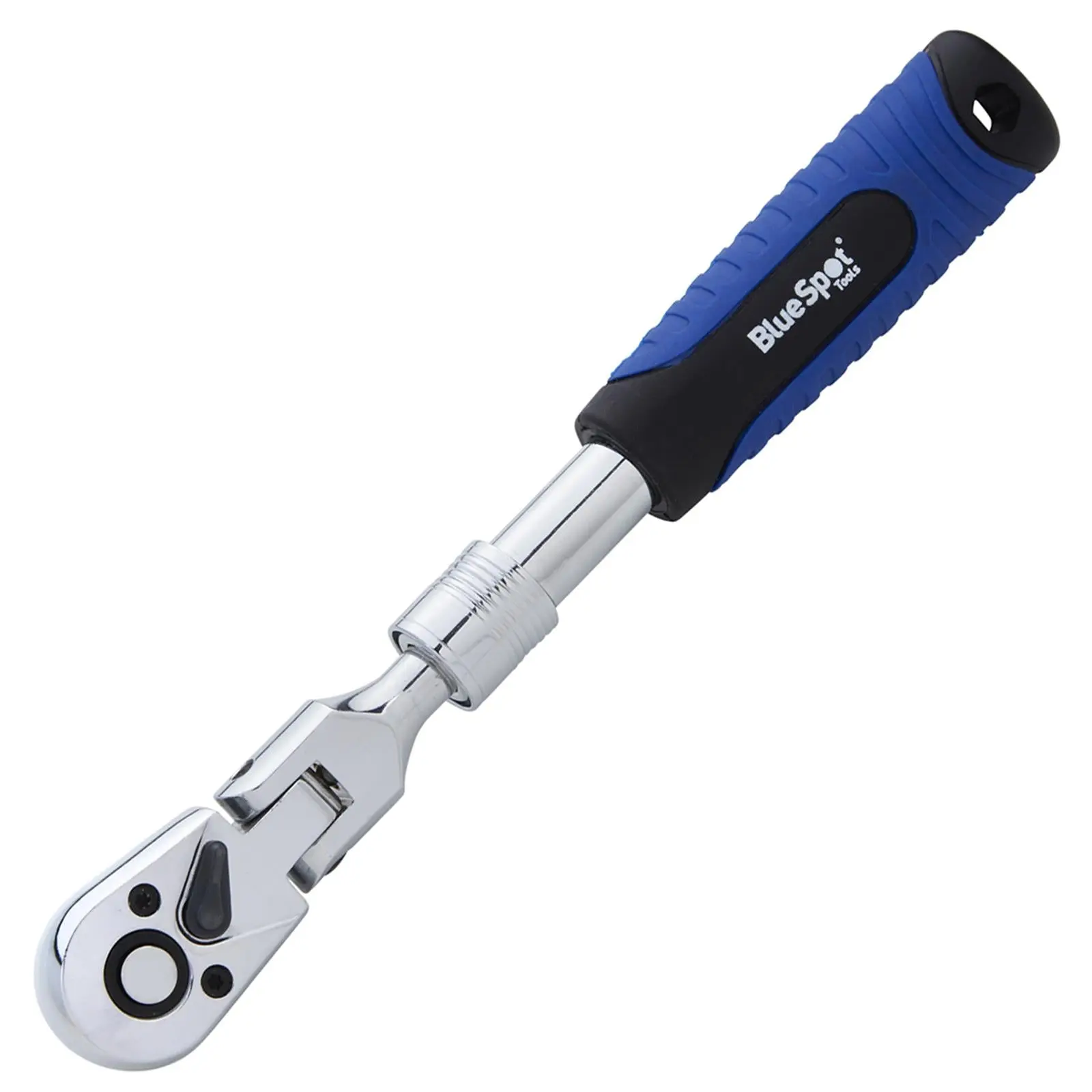 BlueSpot Ratchet Handle Socket Wrench Telescopic Flexi Head 3/8" Drive 250-350mm 72 Tooth - Image 3