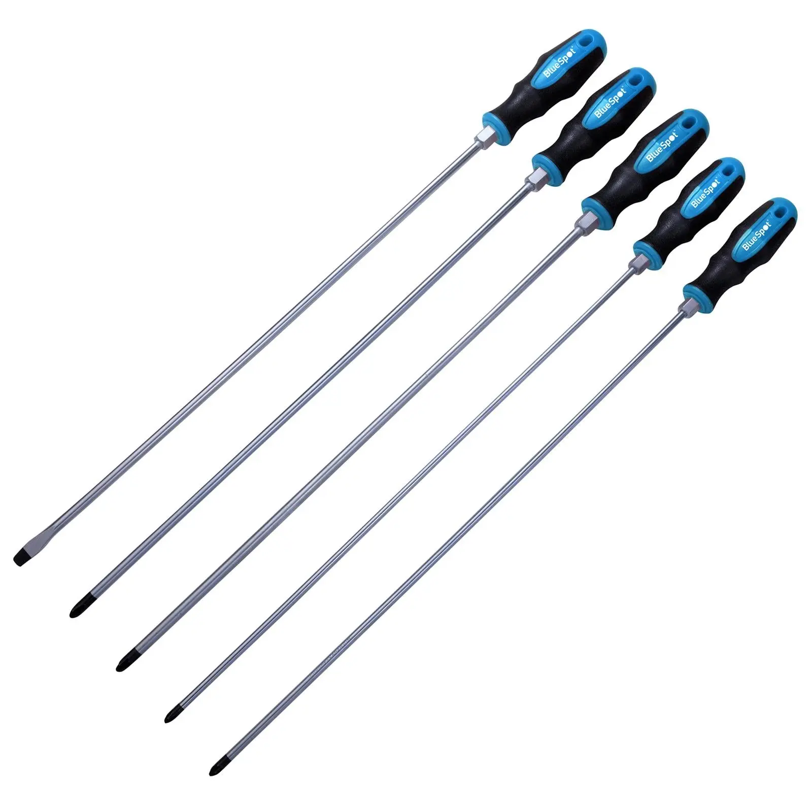 BlueSpot Screwdriver Set with Hex Bolster 450mm Long 5 Piece - Image 3