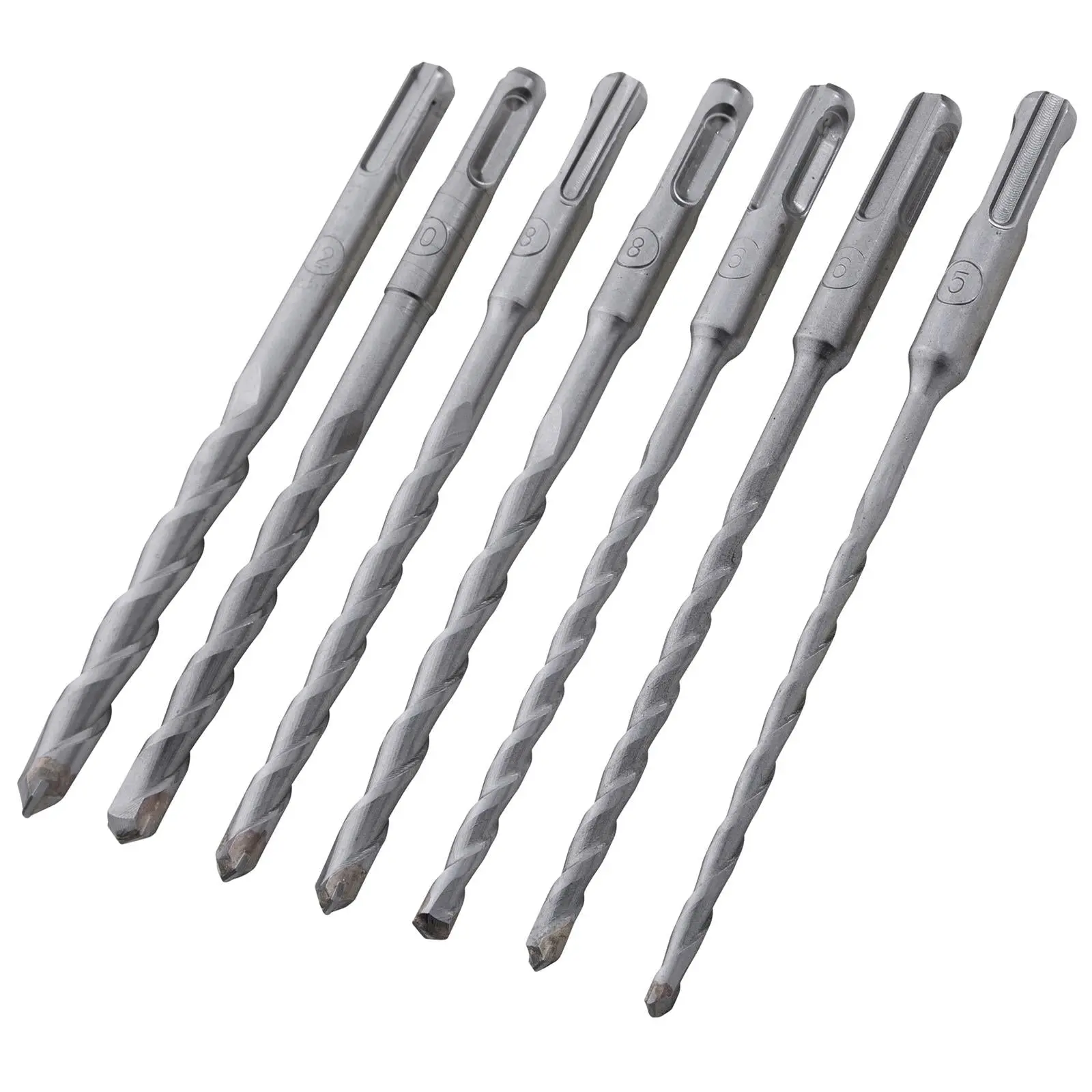 BlueSpot SDS Plus Drill Bit Set 7 Piece 5-12mm 160mm - Image 3