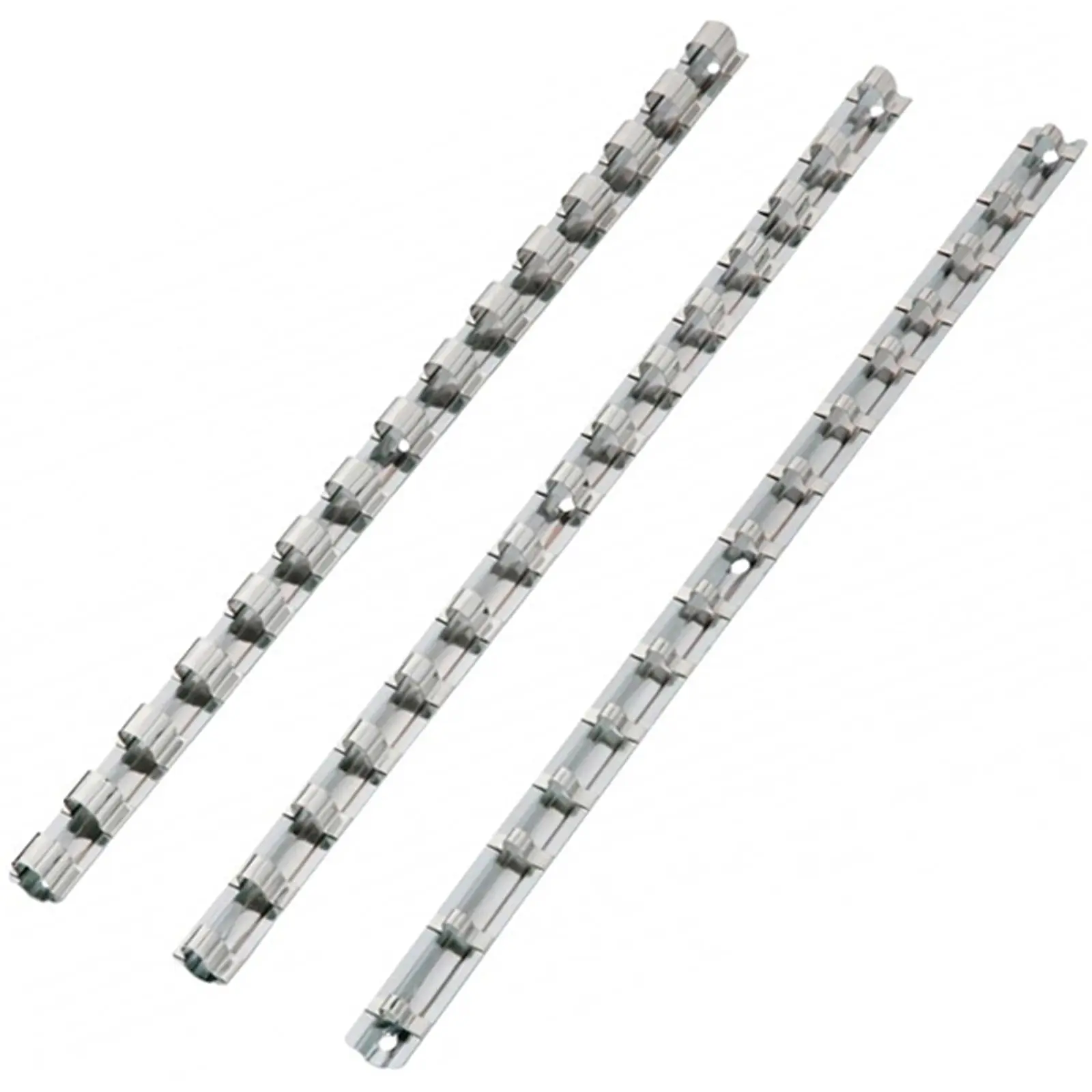 BlueSpot Steel Socket Rails for 1/4" 3/8" 1/2" Drive Sockets 3 Piece - Image 2