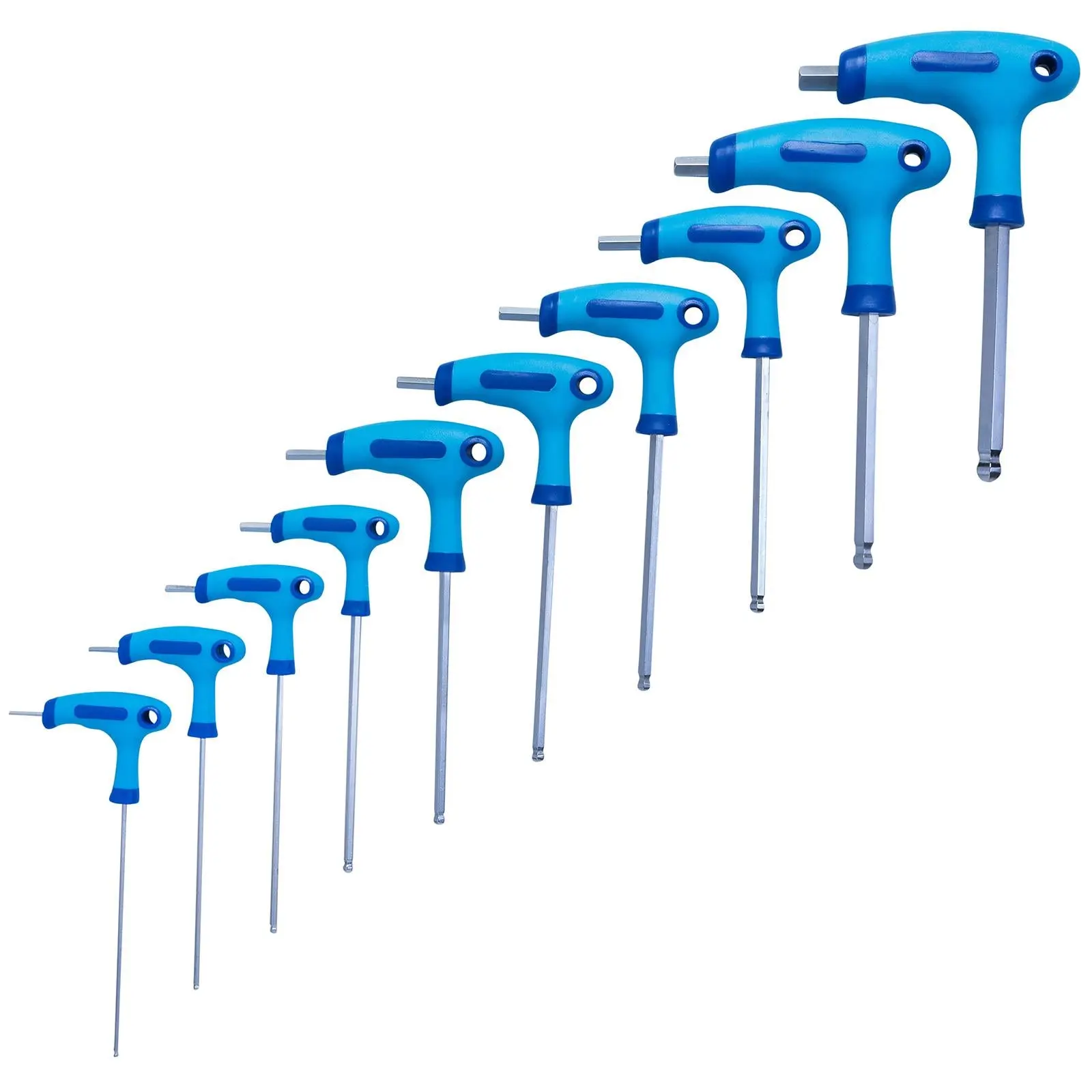 BlueSpot T-Handle Ball End Hex Key Set 10 Piece 2mm-10mm - Image 4
