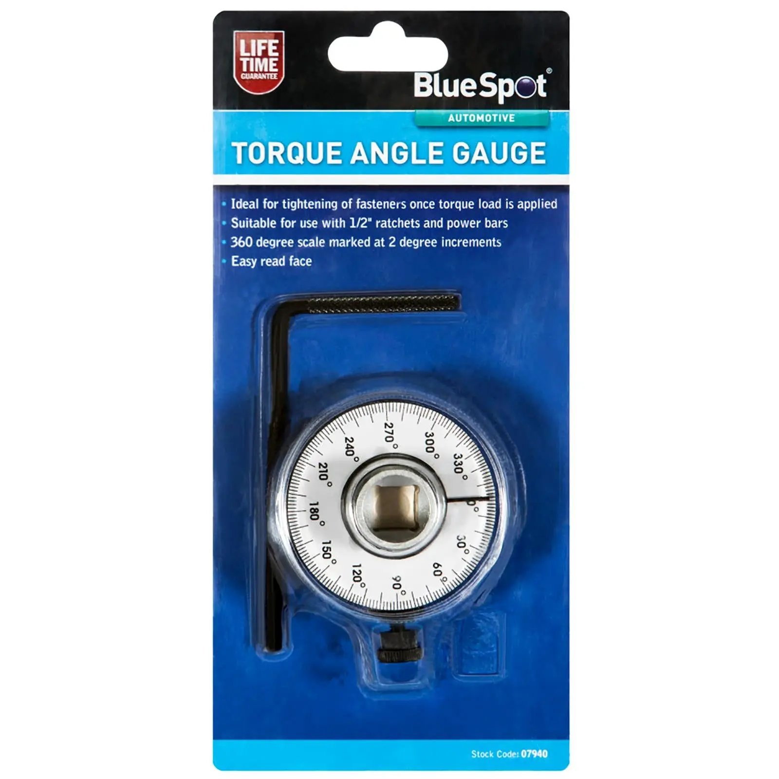 BlueSpot Torque Angle Gauge 1/2" Drive - Image 2
