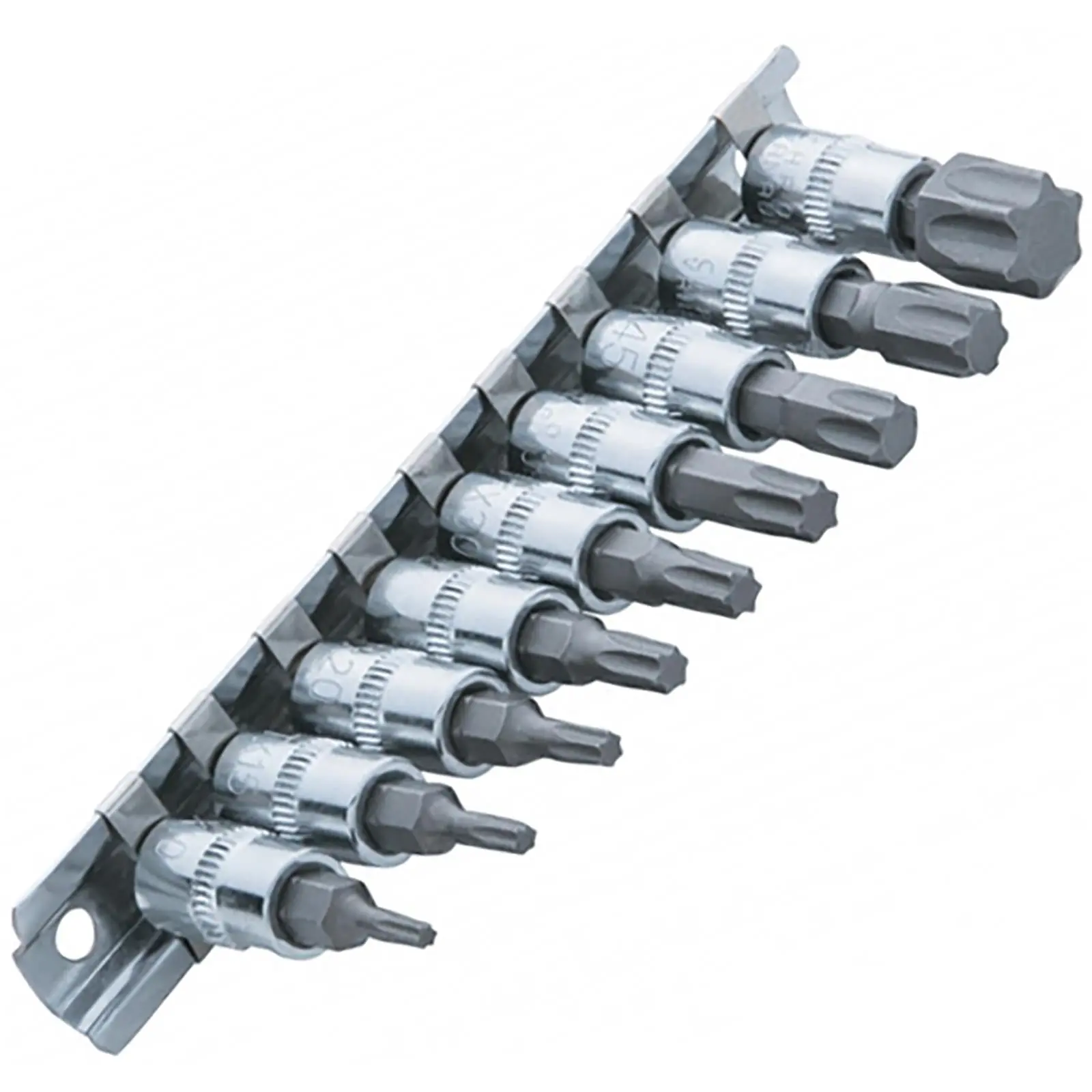 BlueSpot Torx Bit Socket Set 1/4" Drive 9 Piece T10-T60 - Image 3