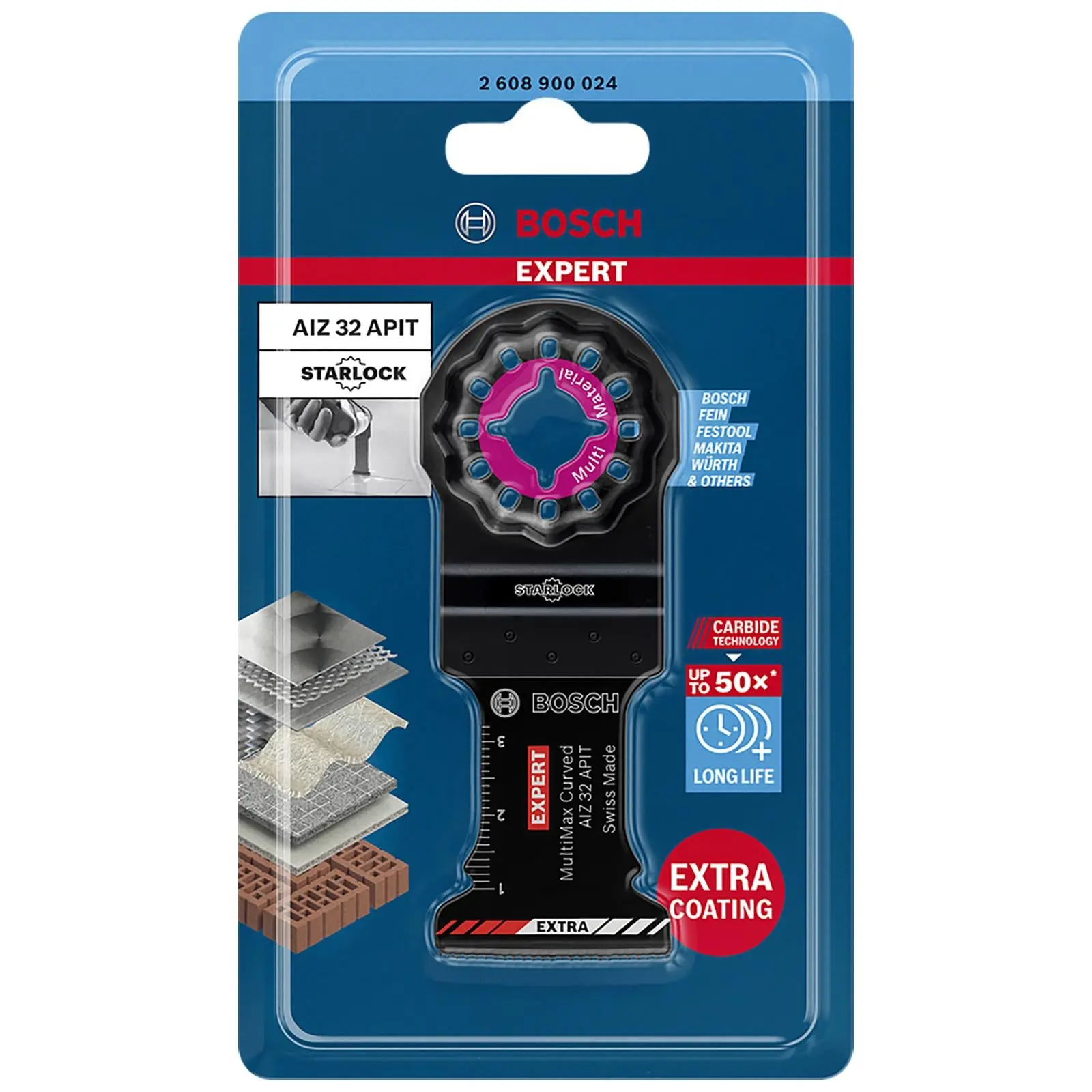 Bosch EXPERT Multi Tool Blade Starlock 32mm x 40mm Carbide Technology AIZ 32 APIT MultiMax - Image 10