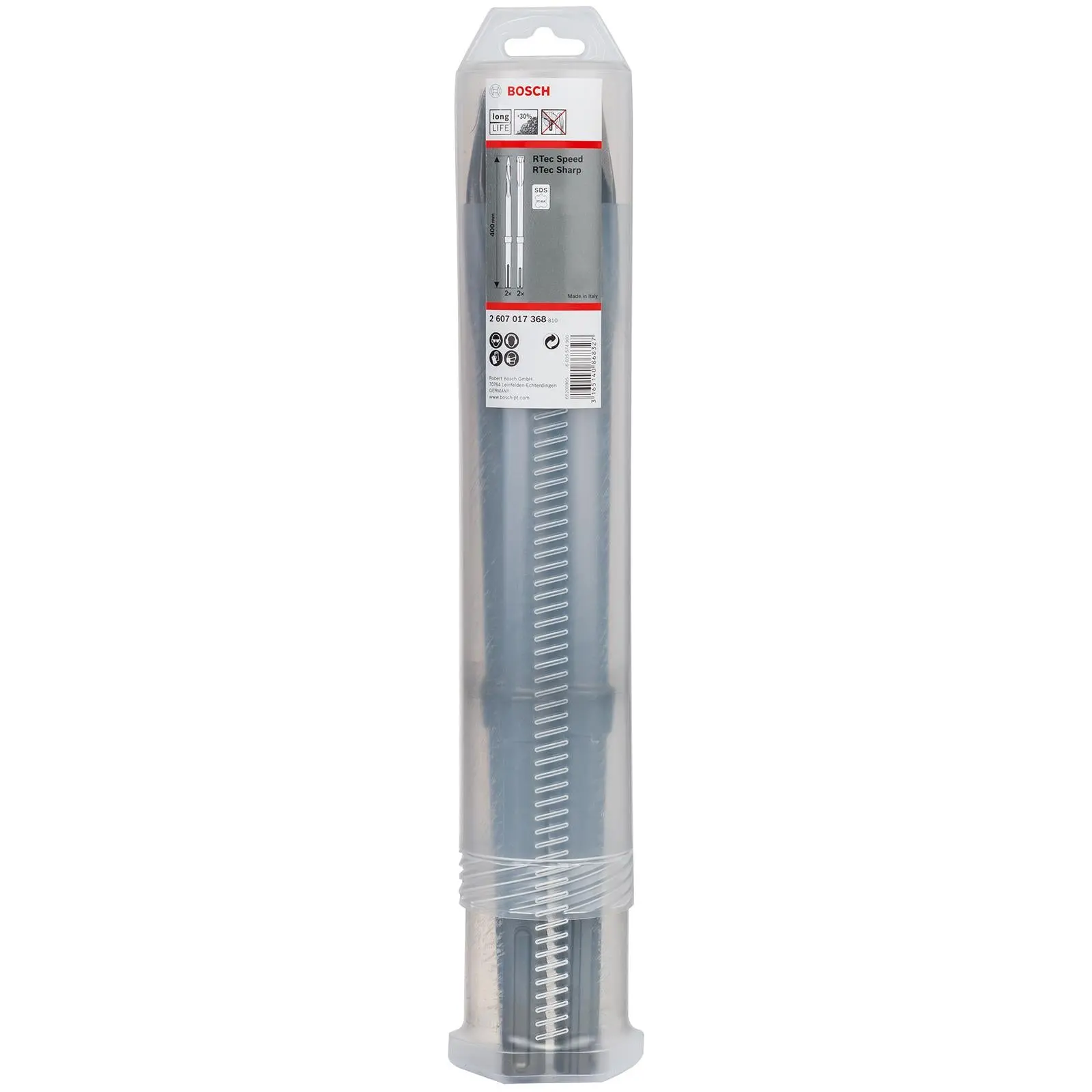 Bosch SDS Max Chisel Set 4 Pieces 400mm Long Pointed 25mm Flat - Image 2