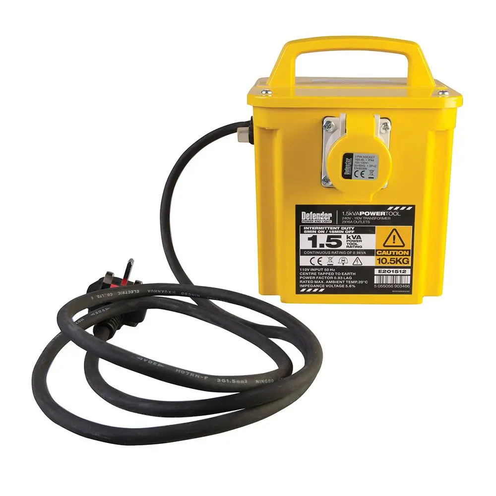 Defender 1.5kVA Transformer 16A 110V E201512 - Image 3
