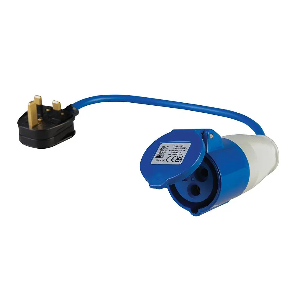Defender 230V Fly Lead Converter 13A Plug to 16A Socket Caravan Generator - Image 6