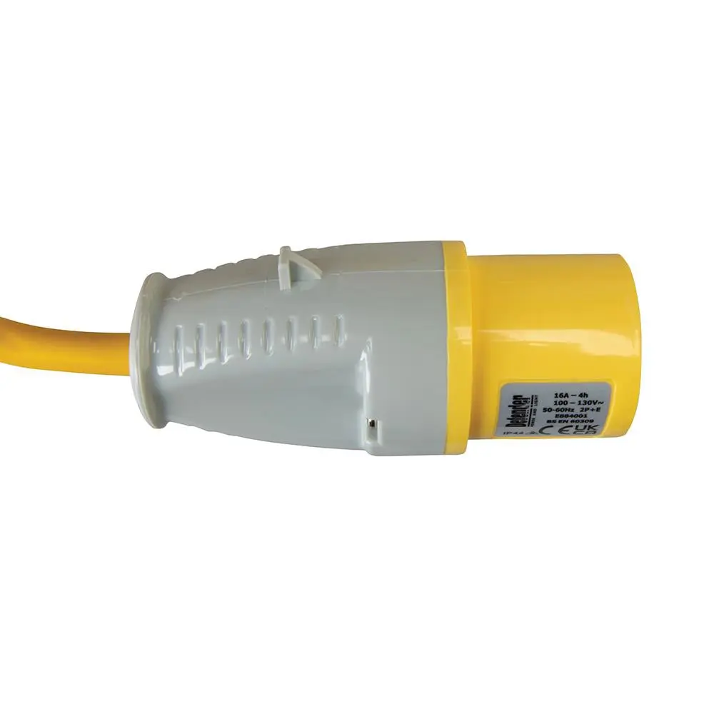 Defender Extension Lead Yellow 2.5mm2 16A 25m 110V E85233 - Image 4