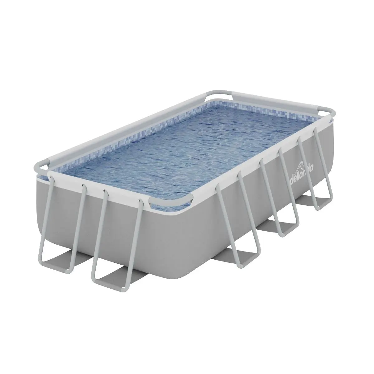 Dellonda 13ft Deluxe Steel Swimming Pool with Filter Pump