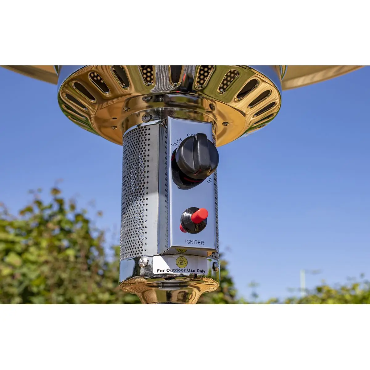 Dellonda 13kW Stainless Steel Commercial Gas Outdoor Garden Patio Heater, Wheels - Image 4