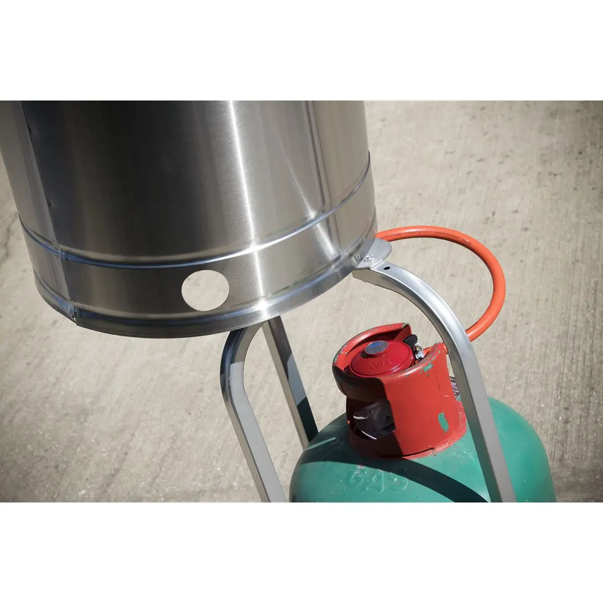 Dellonda 13kW Stainless Steel Commercial Gas Outdoor Garden Patio Heater, Wheels - Image 9