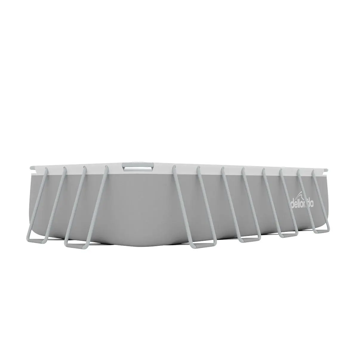 Dellonda 18ft Deluxe Steel Frame Swimming Pool, Rectangular with Filter Pump - Image 4