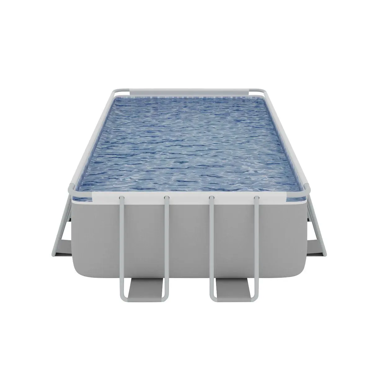Dellonda 18ft Deluxe Steel Frame Swimming Pool, Rectangular with Filter Pump - Image 8
