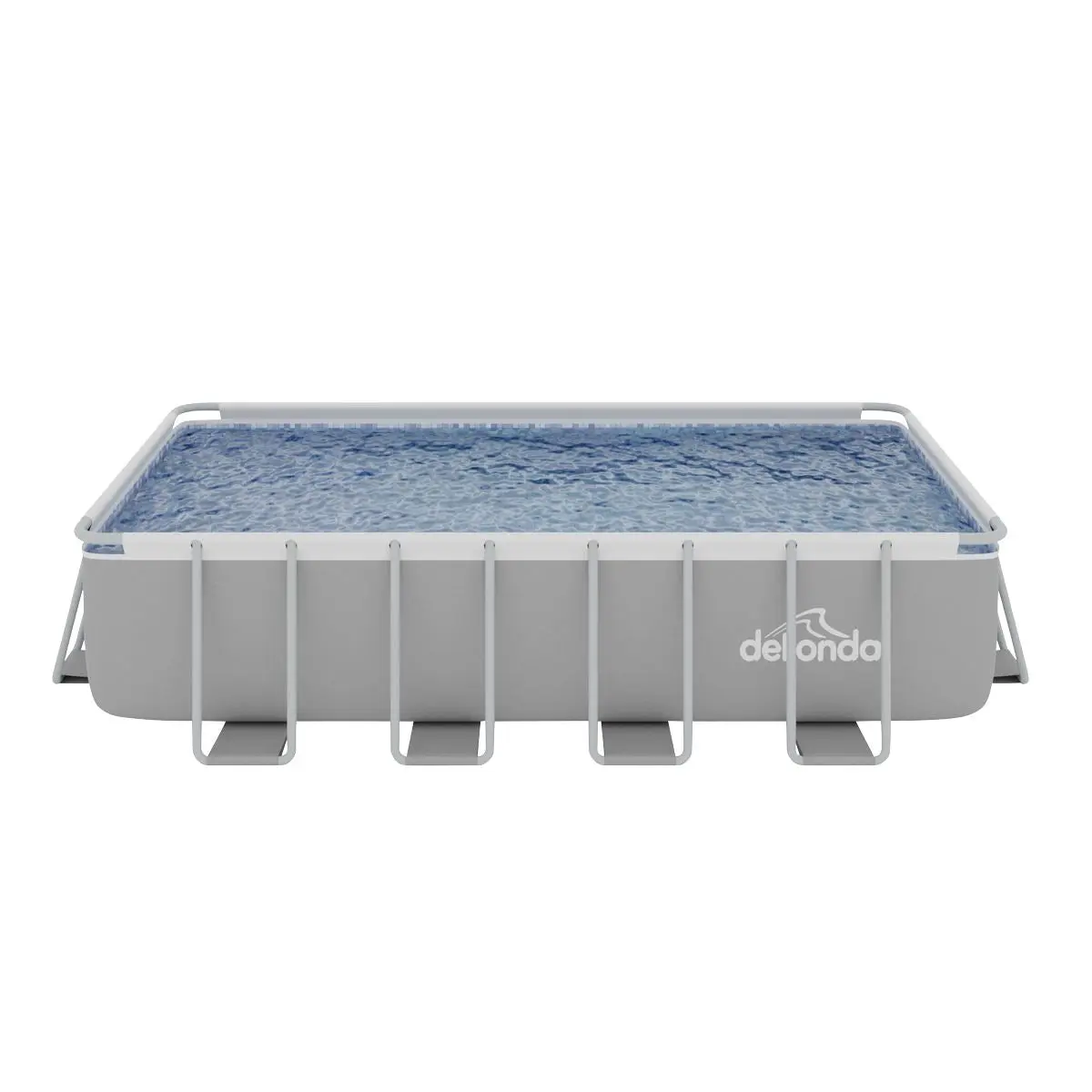 Dellonda 18ft Deluxe Steel Frame Swimming Pool, Rectangular with Filter Pump - Image 9