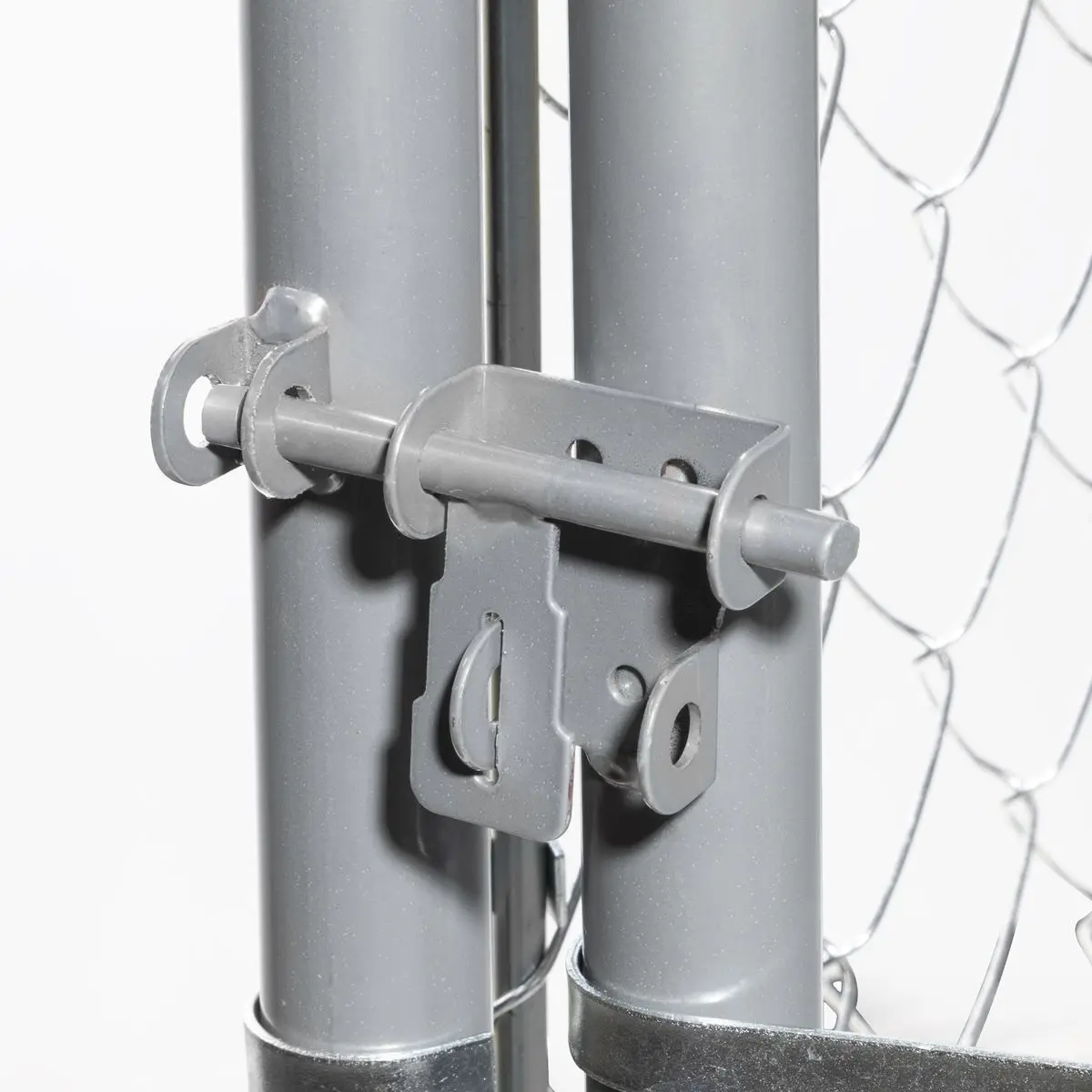 Dellonda 2 x2 x 1.5m Dog Kennel, Galvanised Steel, Roof Cover, Chain Link Fencing - Image 5