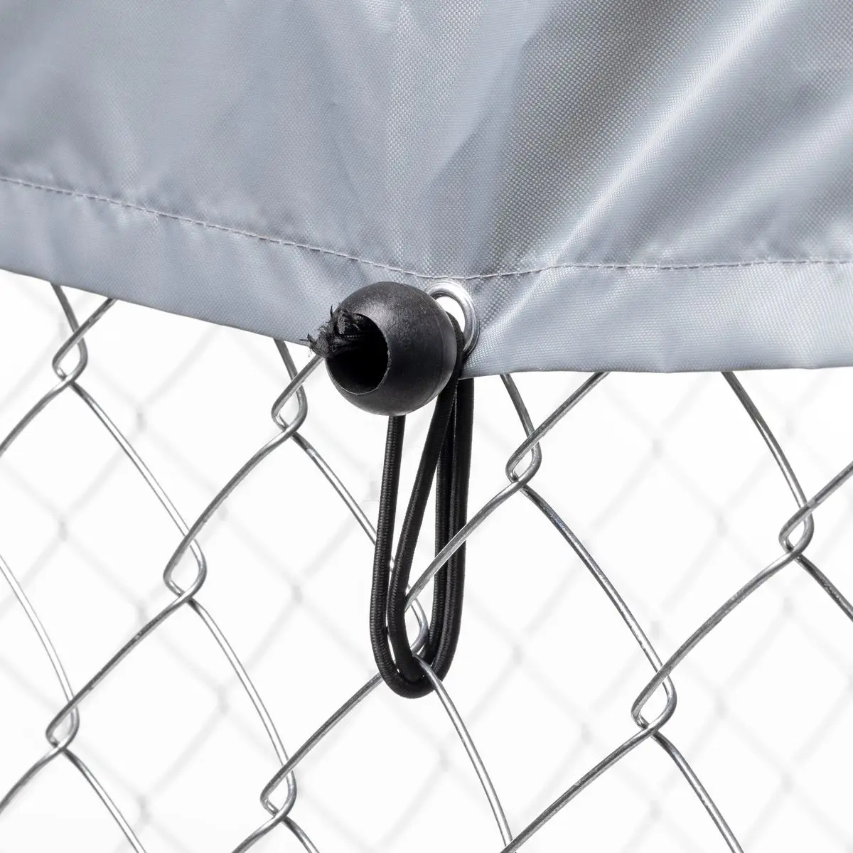 Dellonda 2 x2 x 1.5m Dog Kennel, Galvanised Steel, Roof Cover, Chain Link Fencing - Image 9
