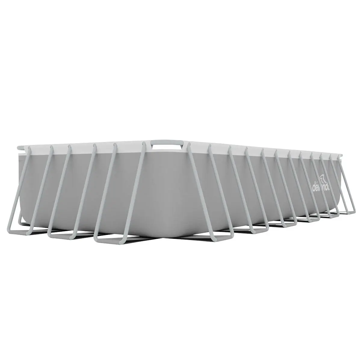 Dellonda 25ft Deluxe Steel Frame Swimming Pool with Step Ladder, Ground Covers and Filter Pump - Image 8