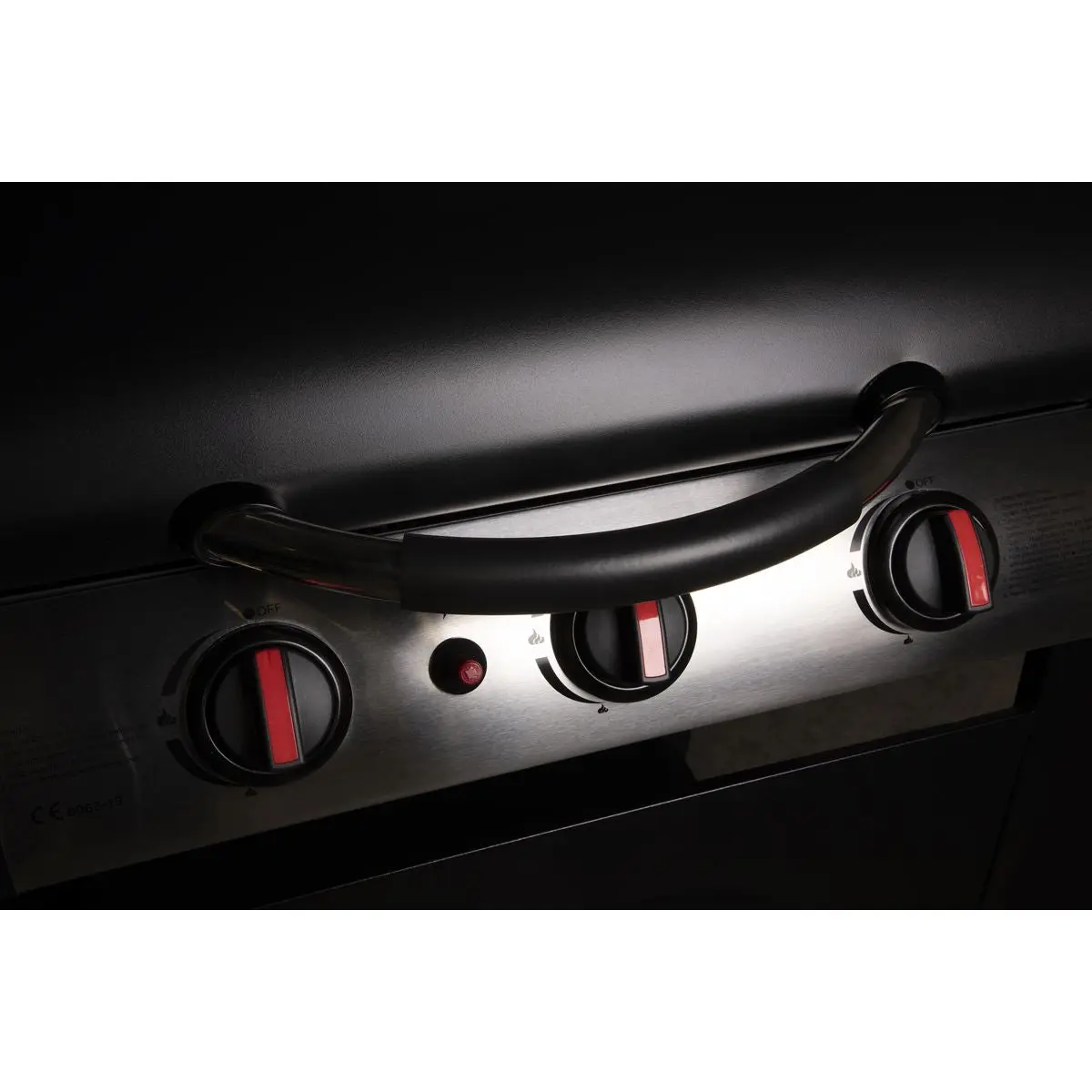 Dellonda 3 Burner Gas BBQ Grill, Ignition, Thermometer, Black/Stainless Steel - Image 3