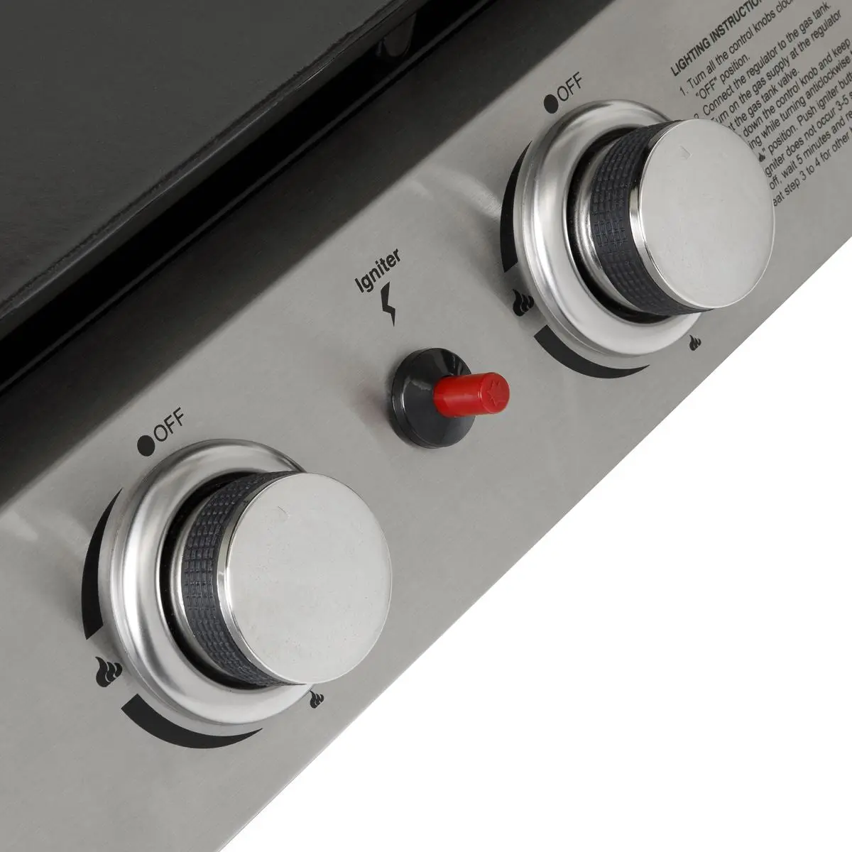 Dellonda 3 Burner Portable Gas Plancha 7.5kW BBQ Griddle, Stainless Steel - Image 9